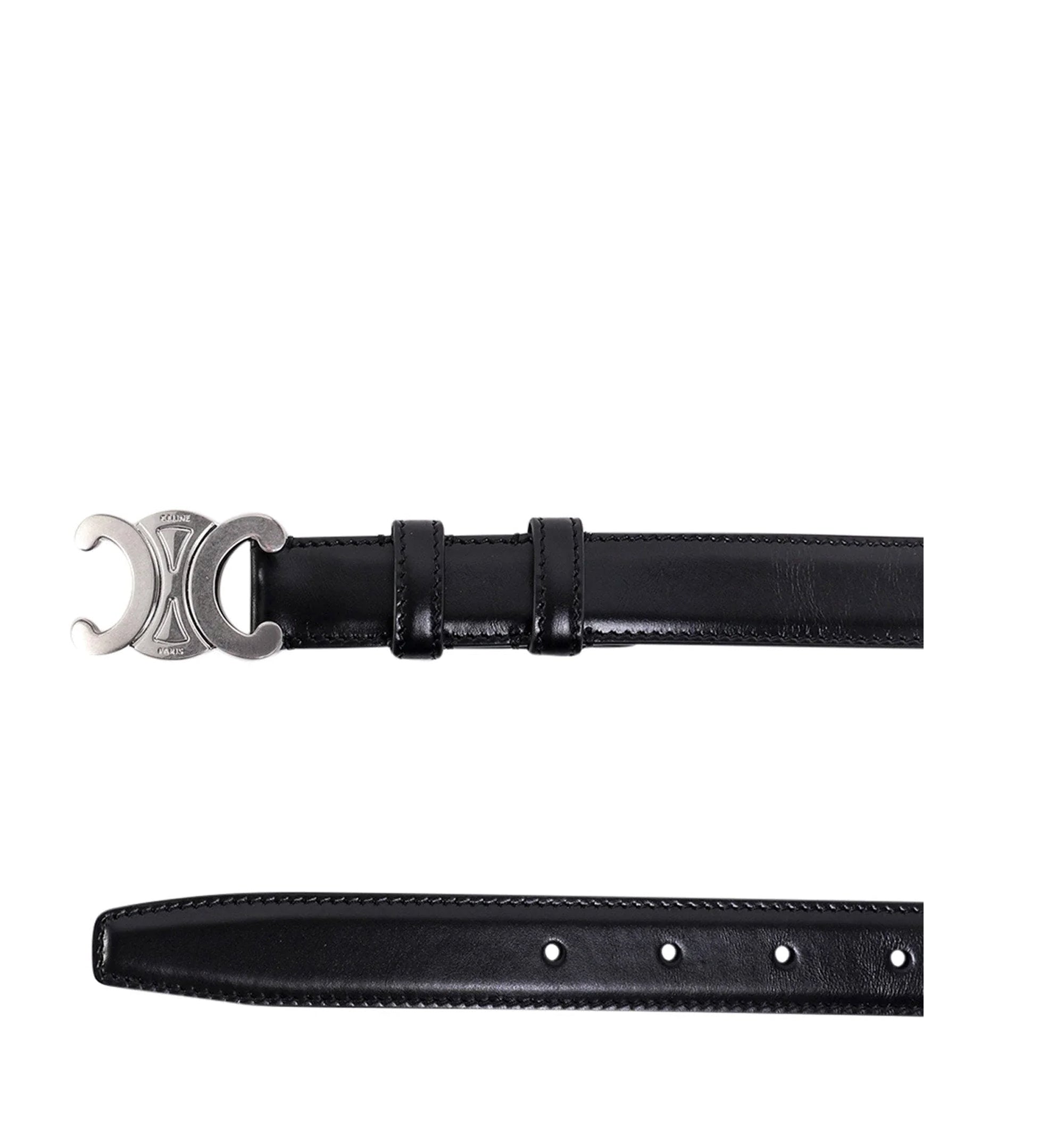 Medium 25mm Triomphe Belt In Taurillon Leather