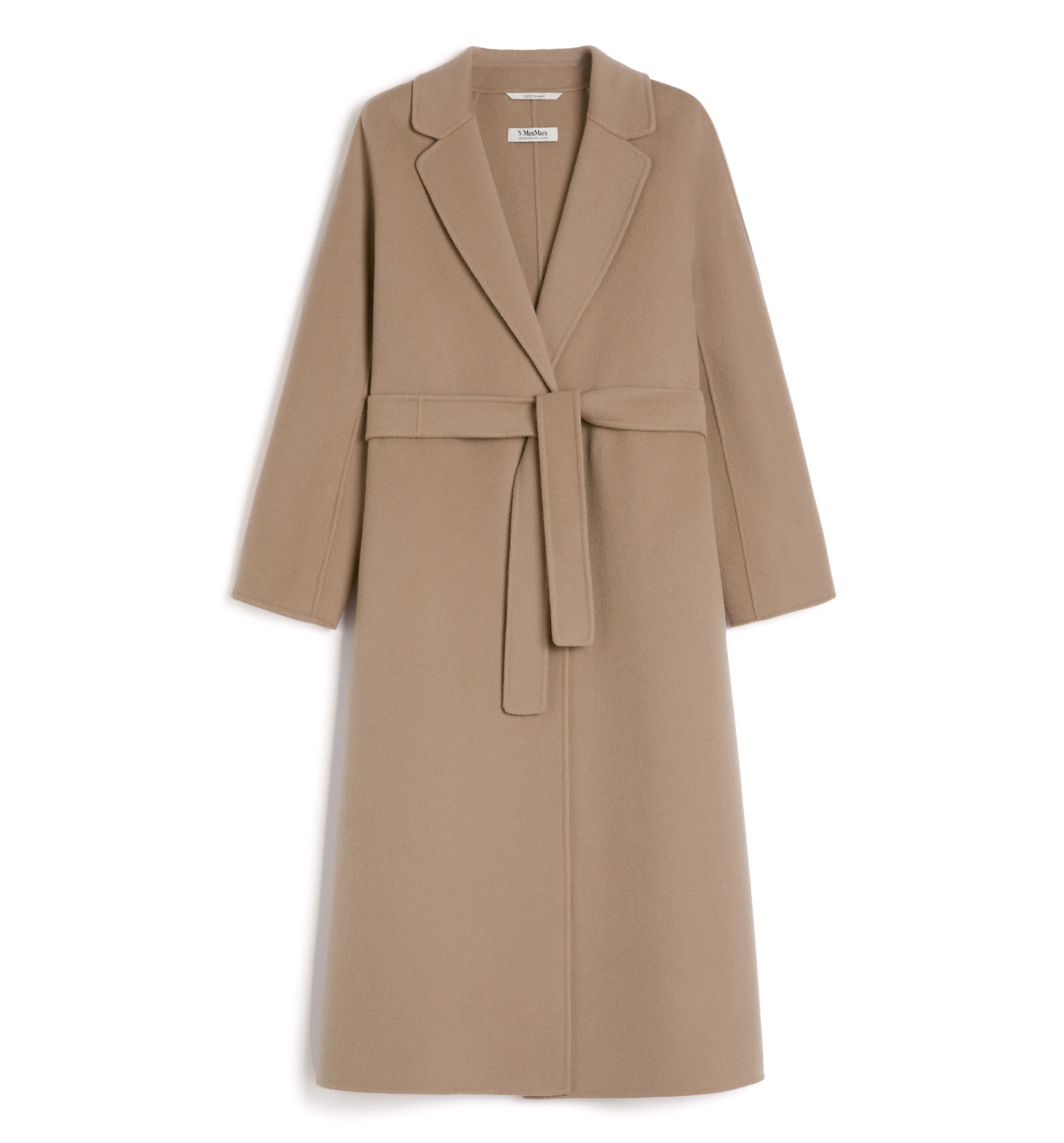 Wool broadcloth midi coat