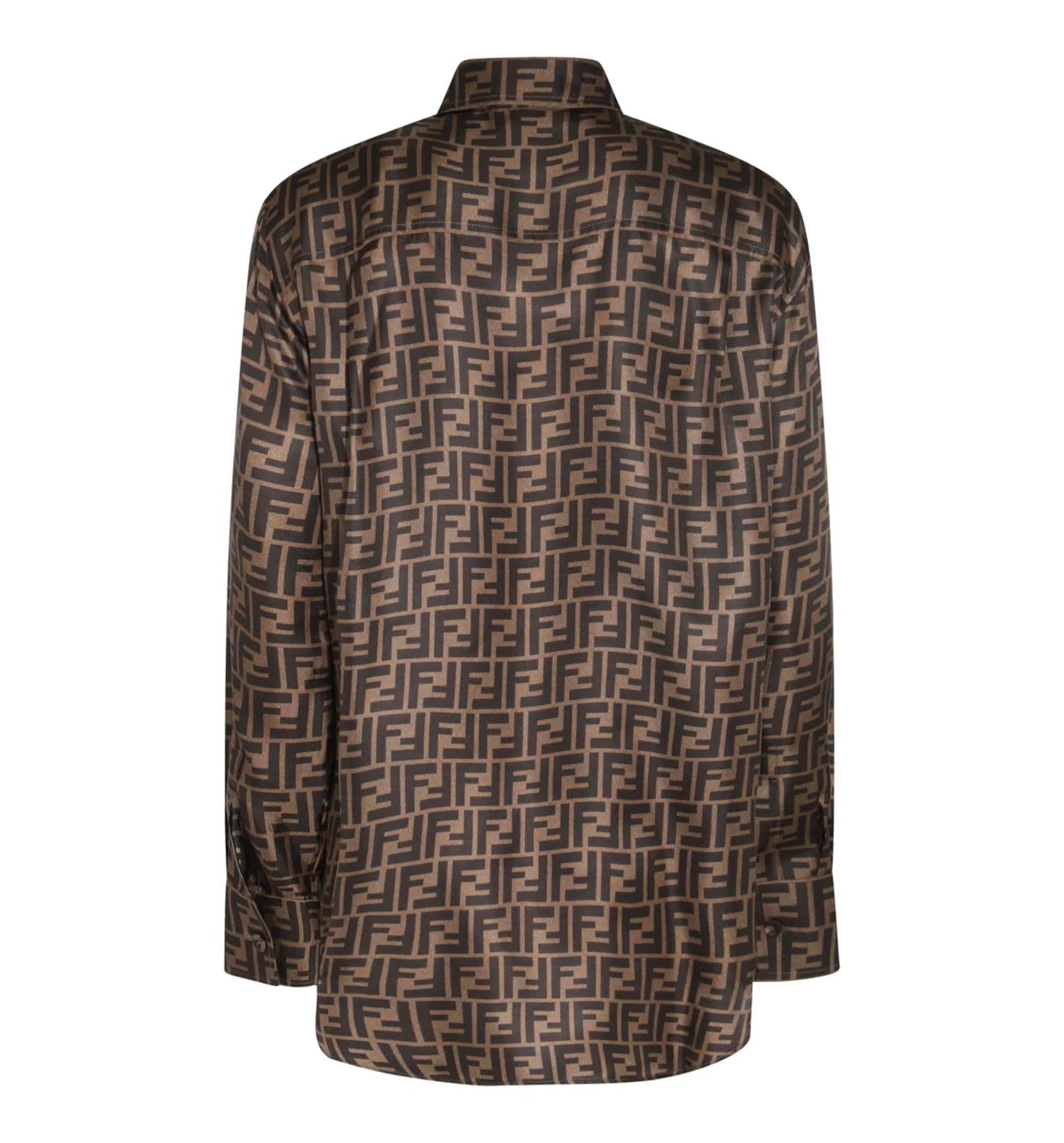 Fendi All-Over FF Jacquard Long-Sleeved Shirt