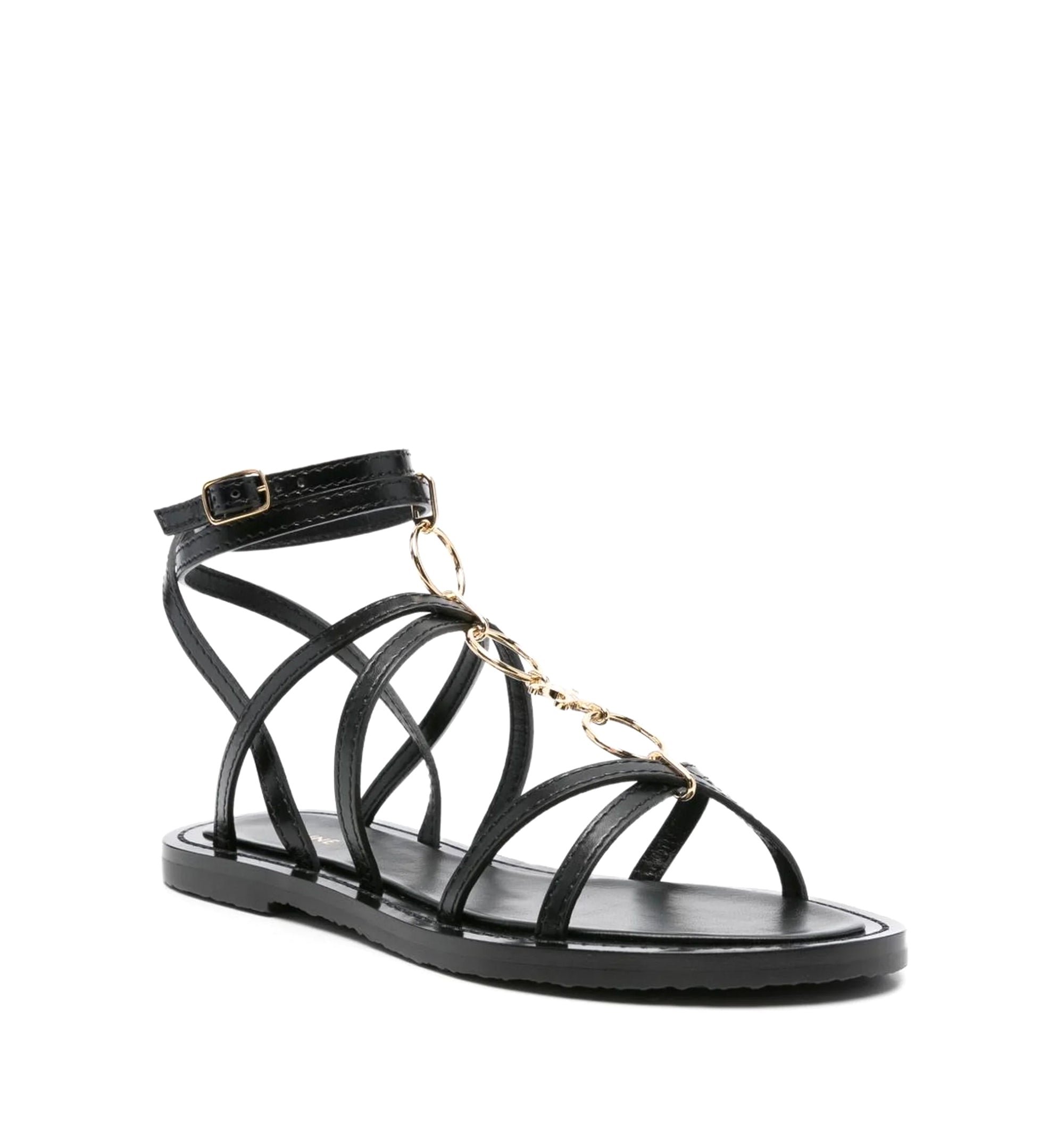 Lympia Strappy Jewel Sandals in Calfskin