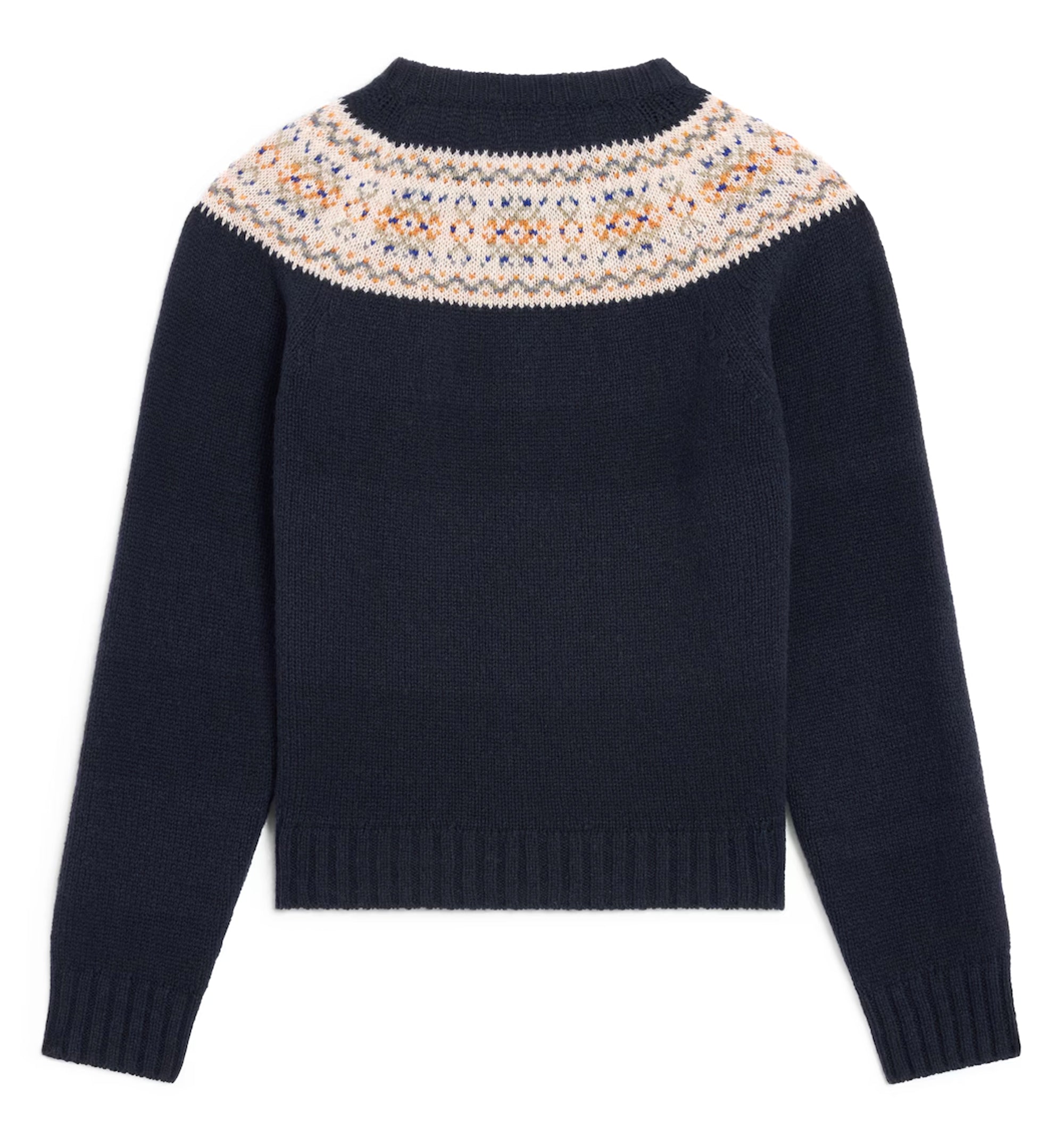 Crewneck Sweater In Triomphe Fair Isle Wool