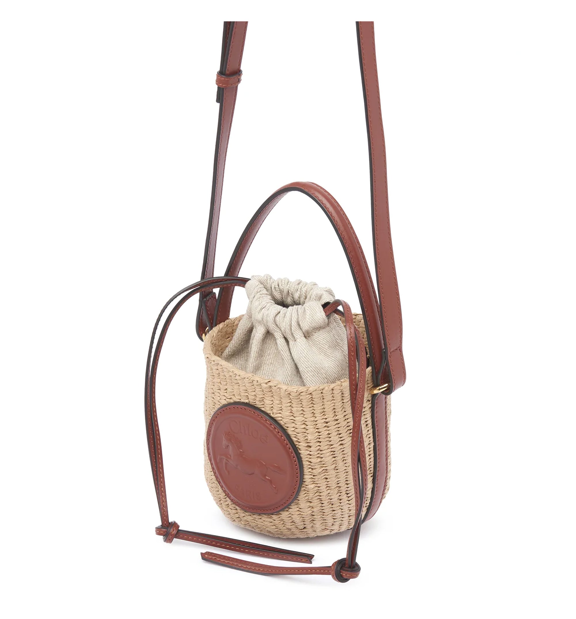 Mini Horse Medal Basket In Natural Fibers