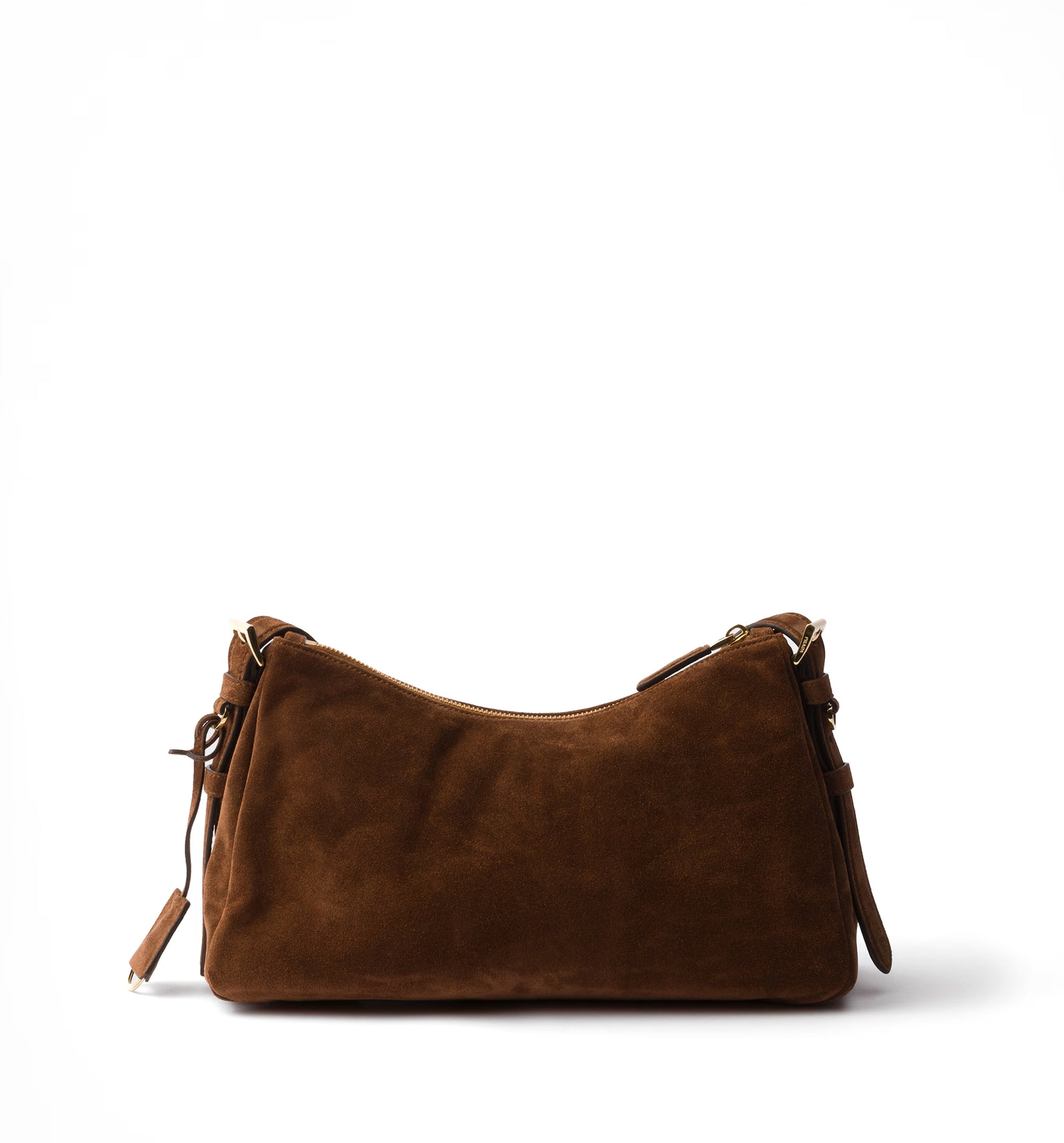 Prada Aimée Medium Suede Shoulder Bag