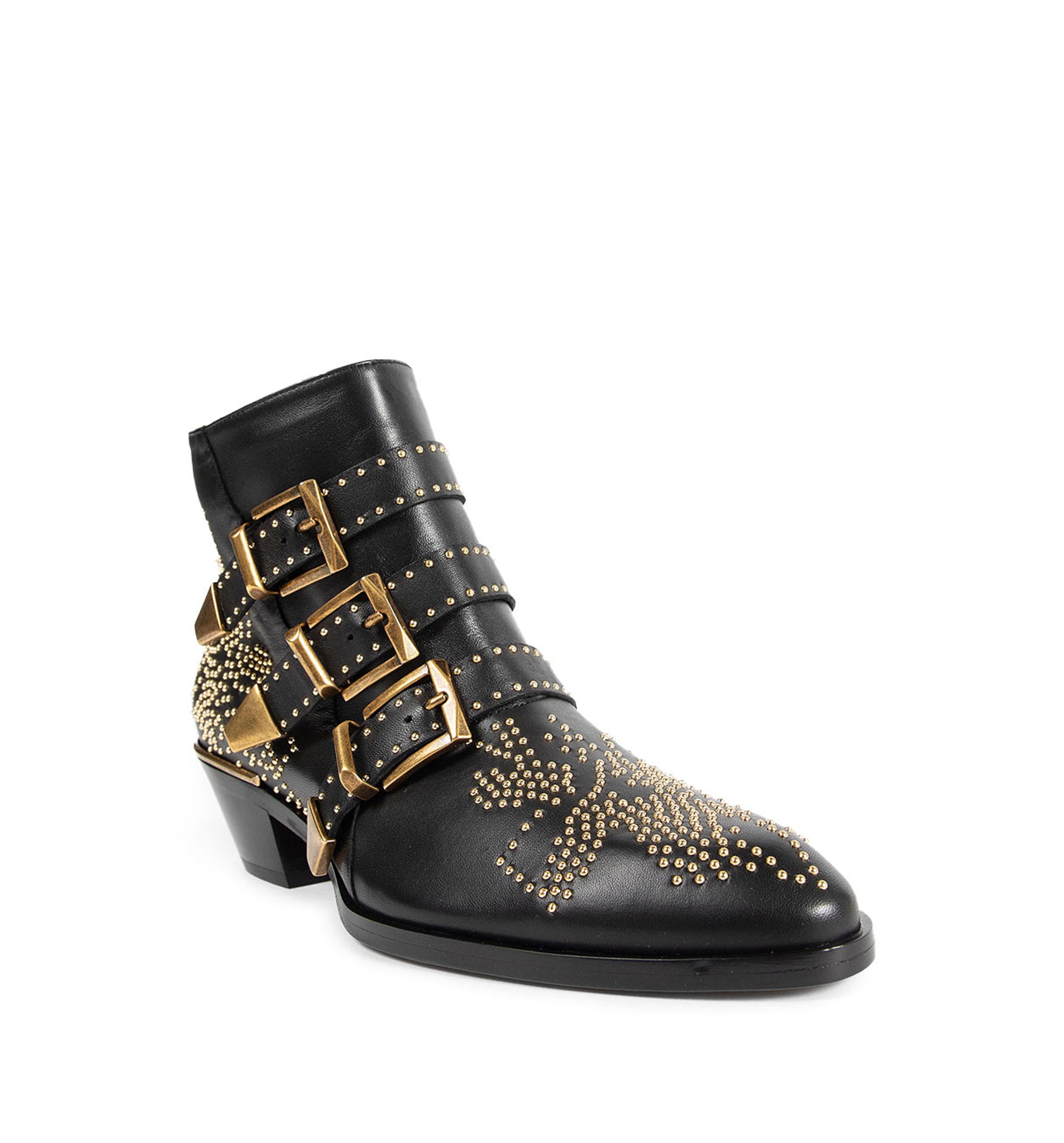 Susanna Ankle Boots - Black/Gold