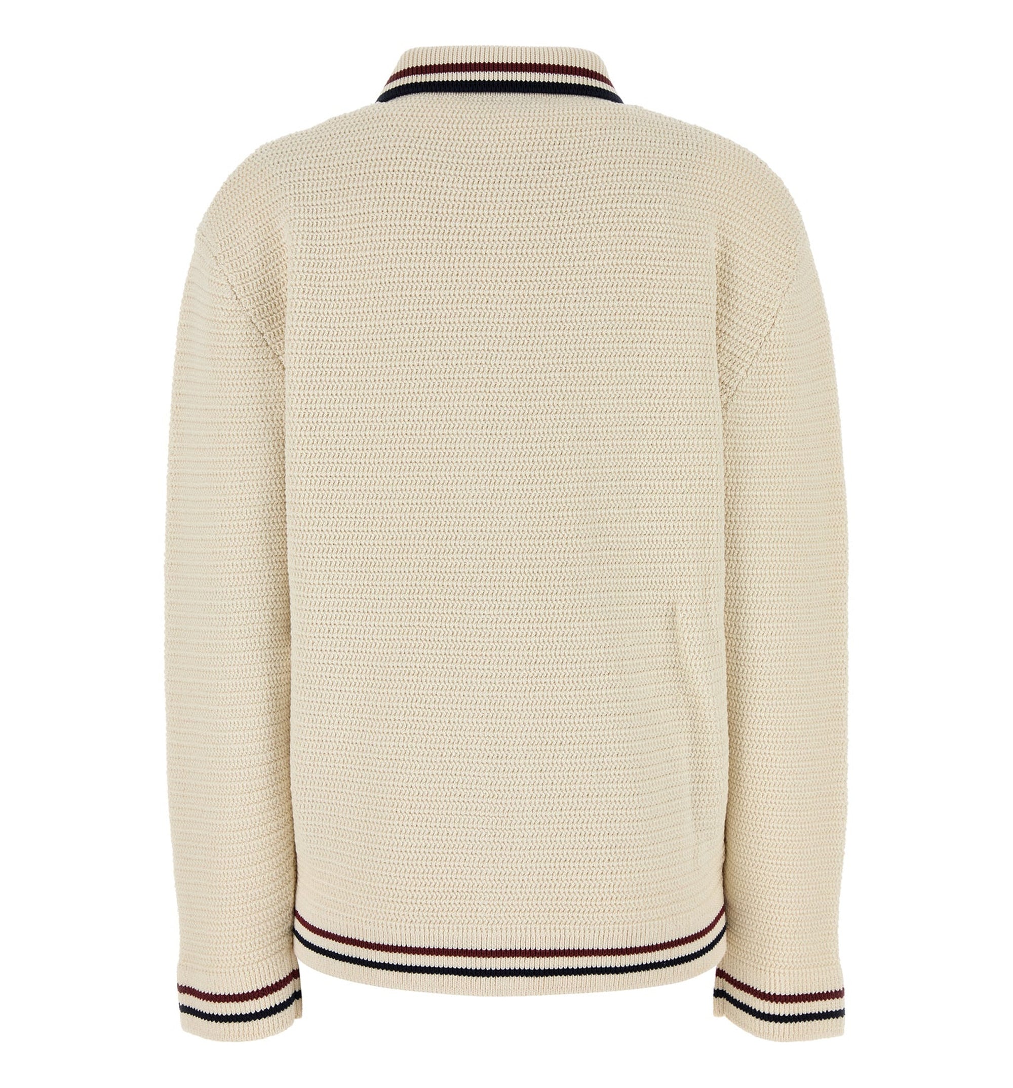 Cotton Knit Zipper Cardigan