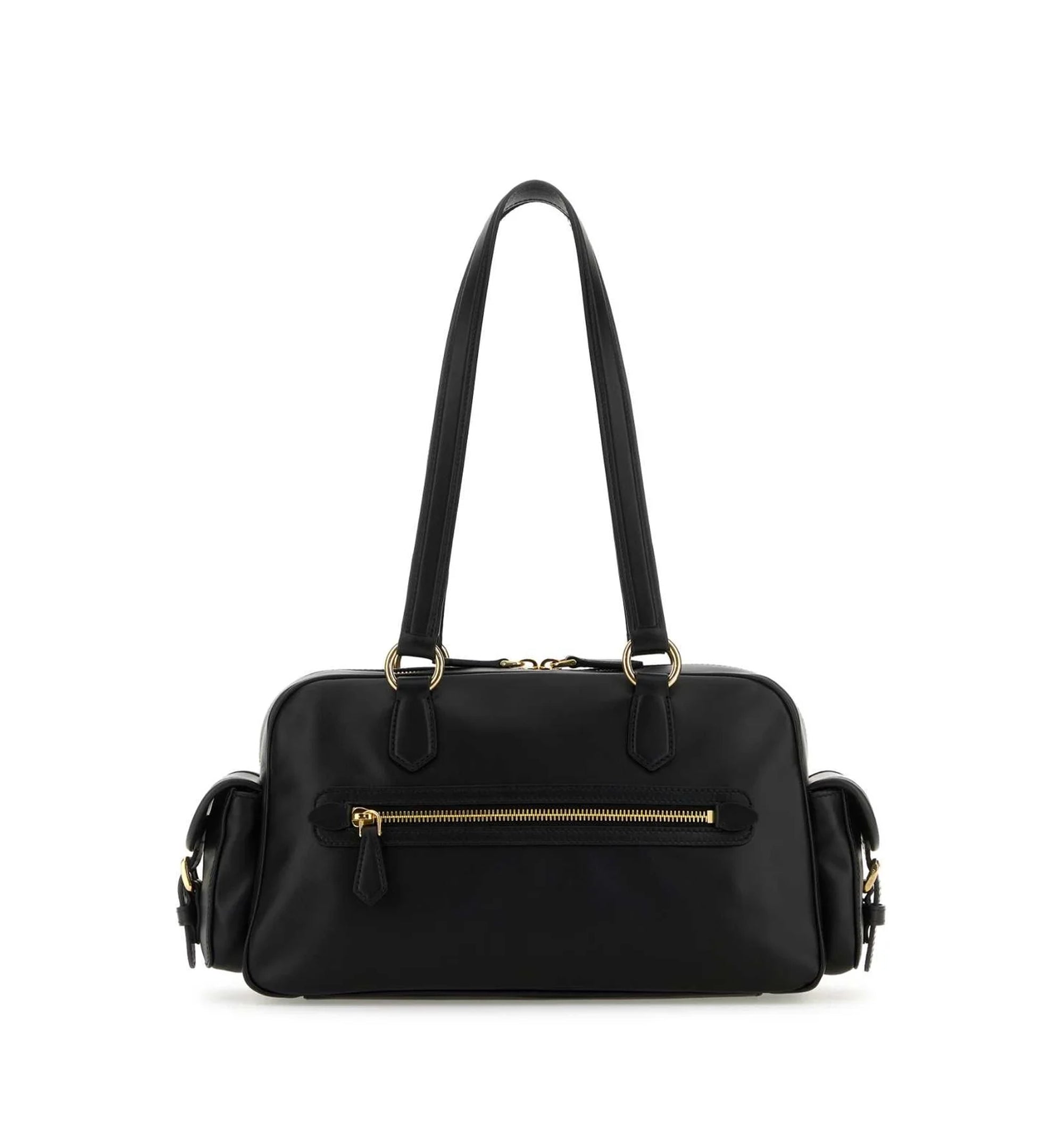 Pocket Nappa Leather Top-handle Bag