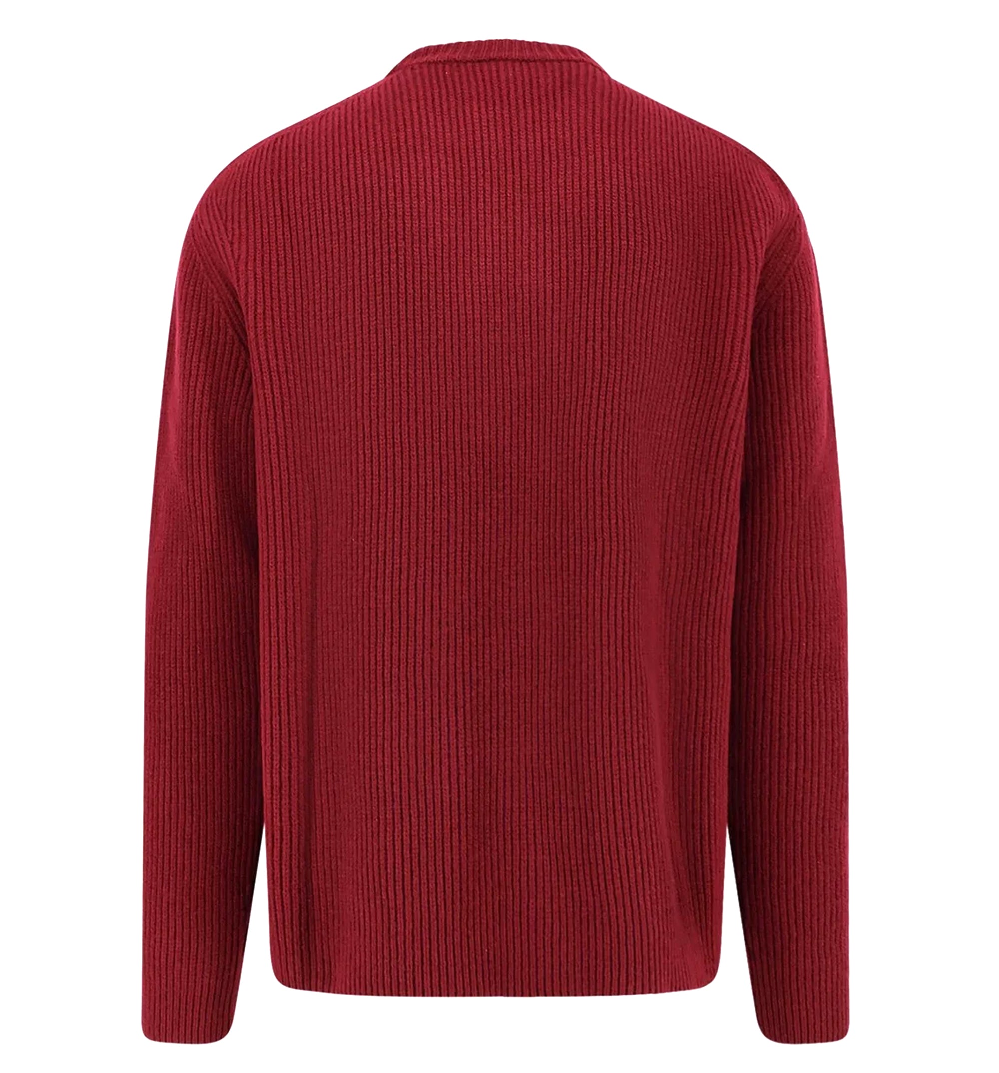 Wool Cashmere Rib Knit Sweater