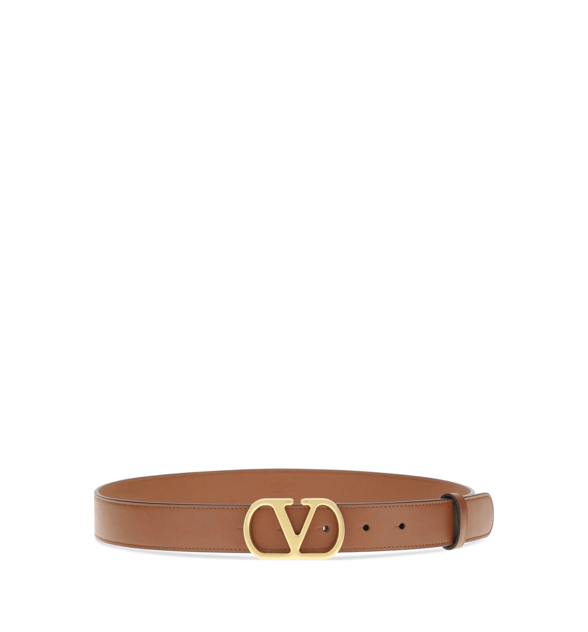 VLogo Signature Belt in Shiny Calfskin 30 mm