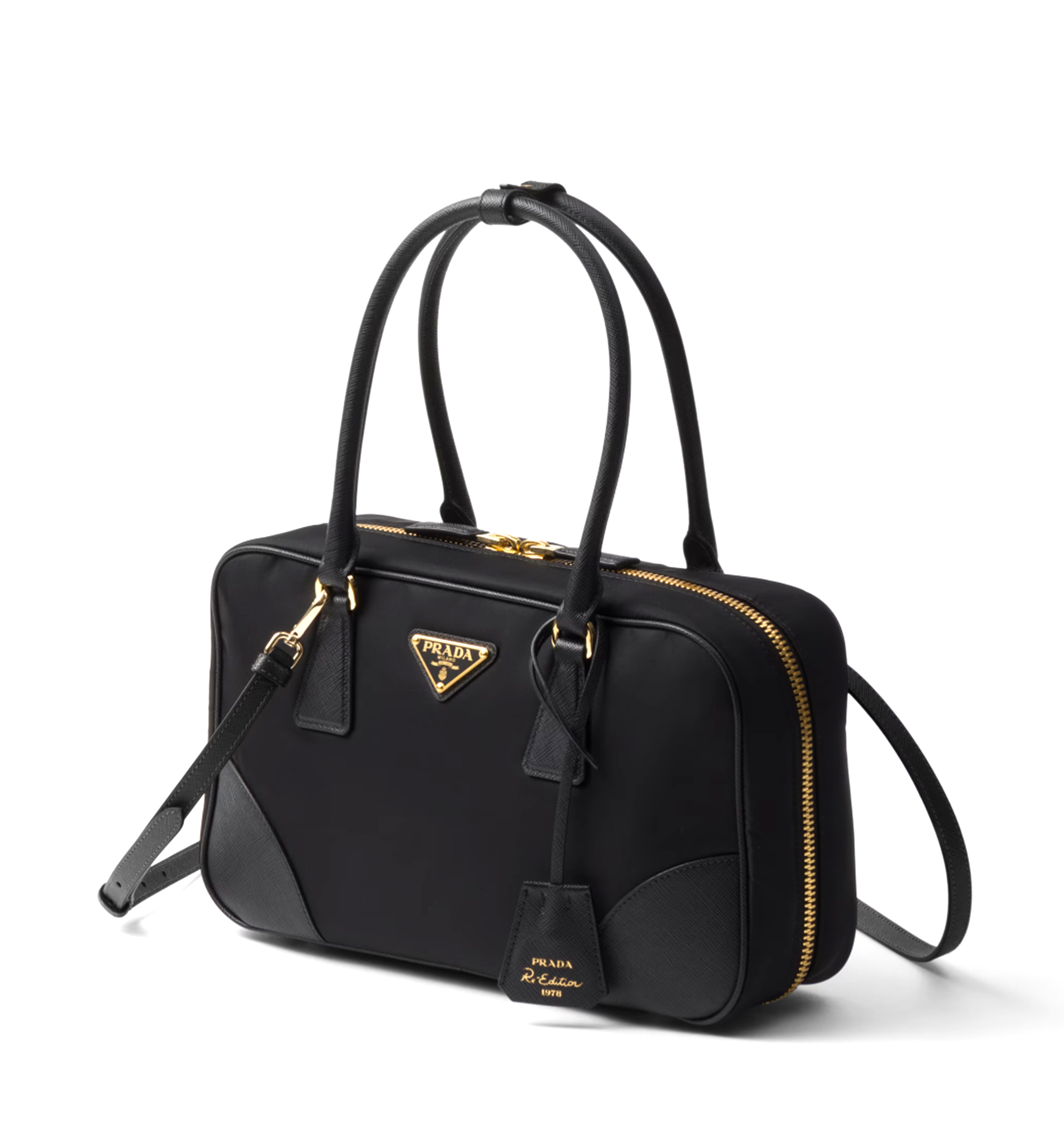 Prada Re-Edition 1978 Medium Re-Nylon and Saffiano Leather Two-Handle Bag