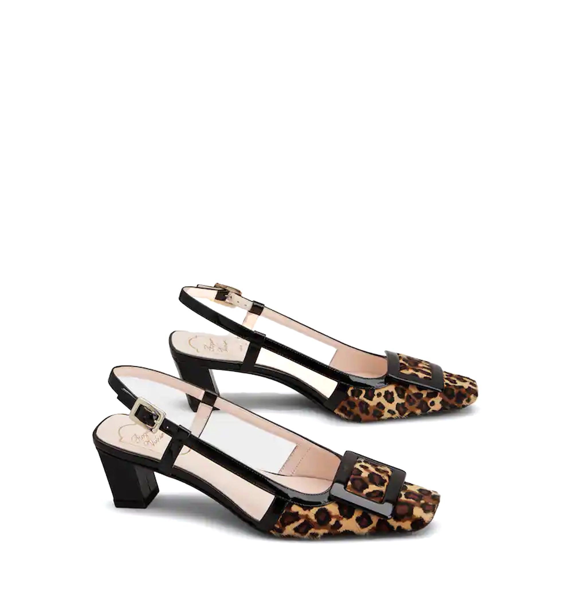 Belle Vivier Slingback Pumps in Leather