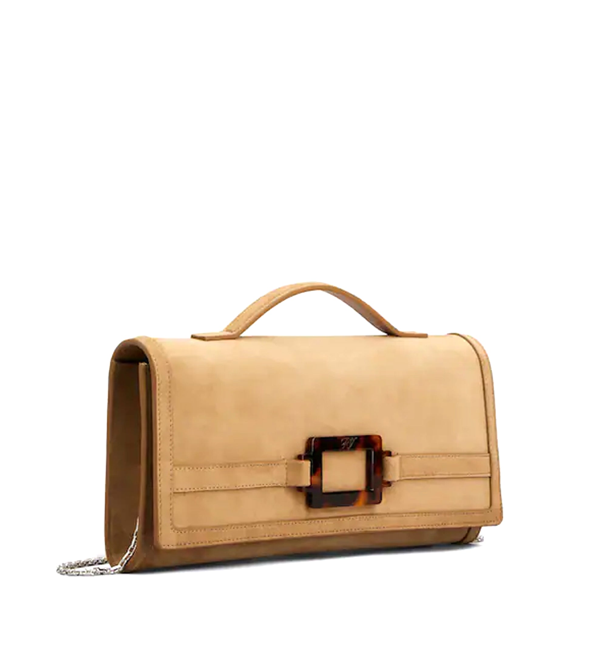 Belle Vivier Clutch in Suede