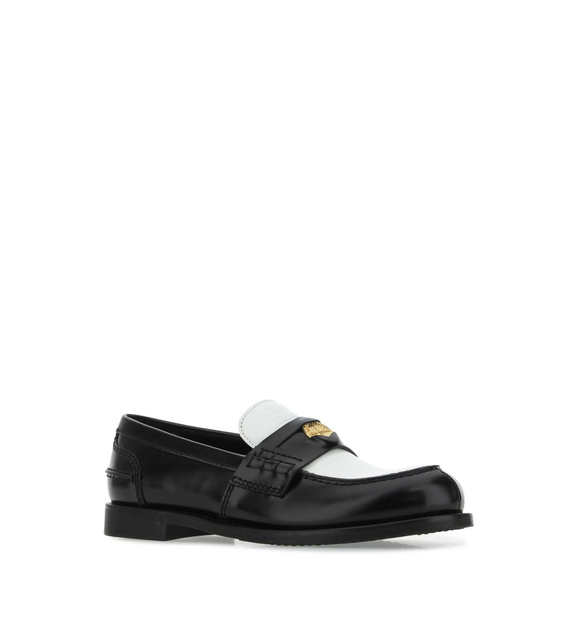 Two-Tone Leather Loafers