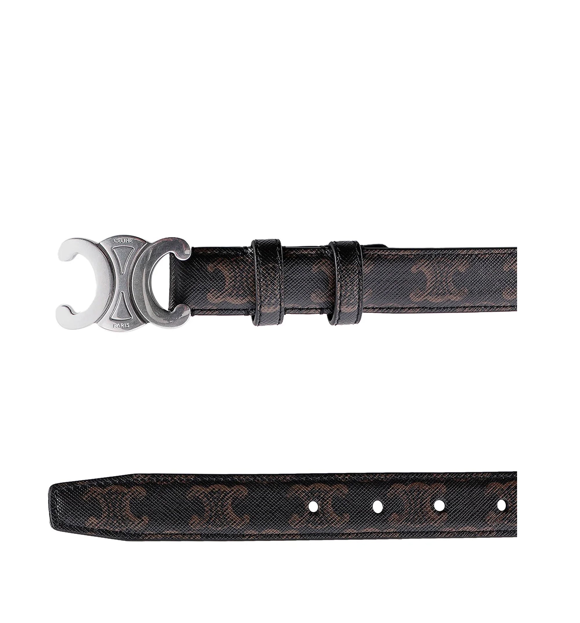 Medium 25mm Triomphe Belt In Triomphe Canvas