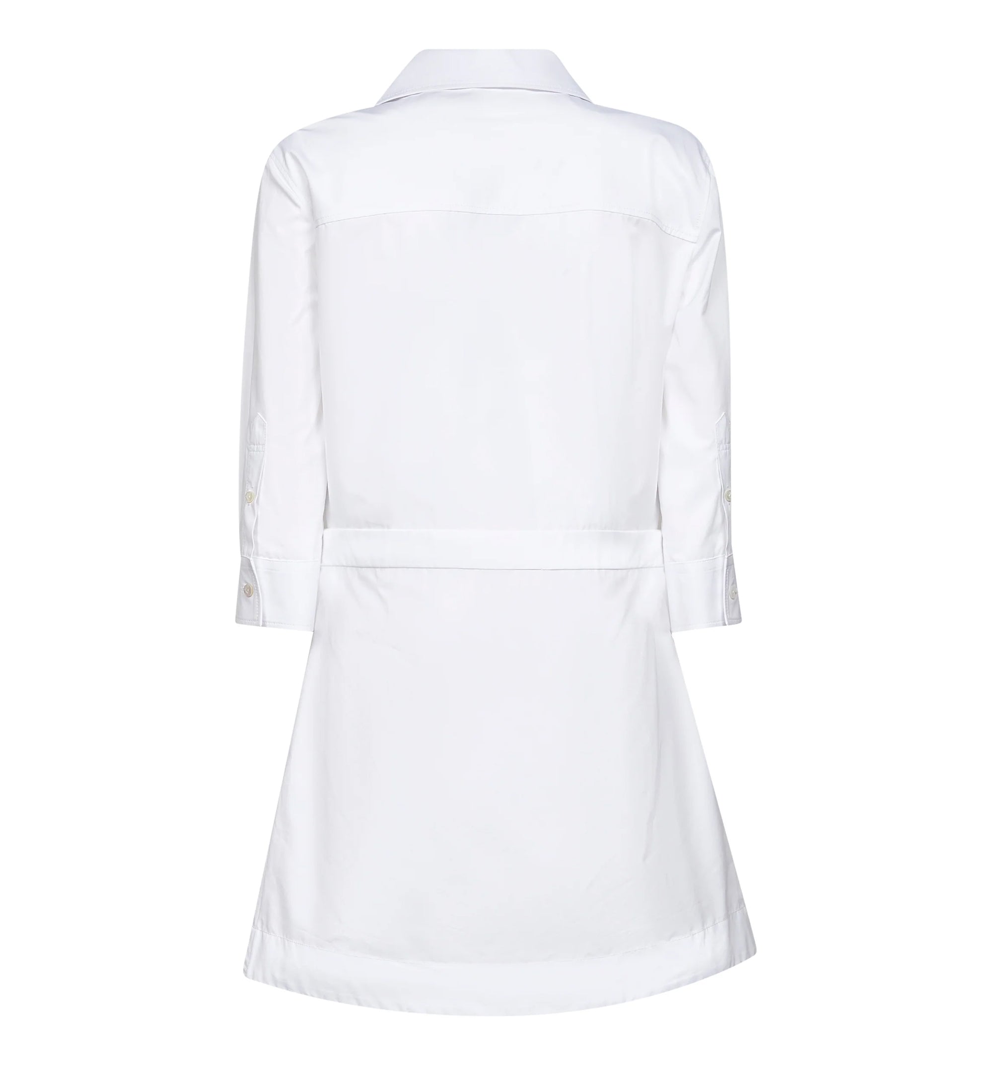 Cotton Poplin Shirt Dress with Horsebit