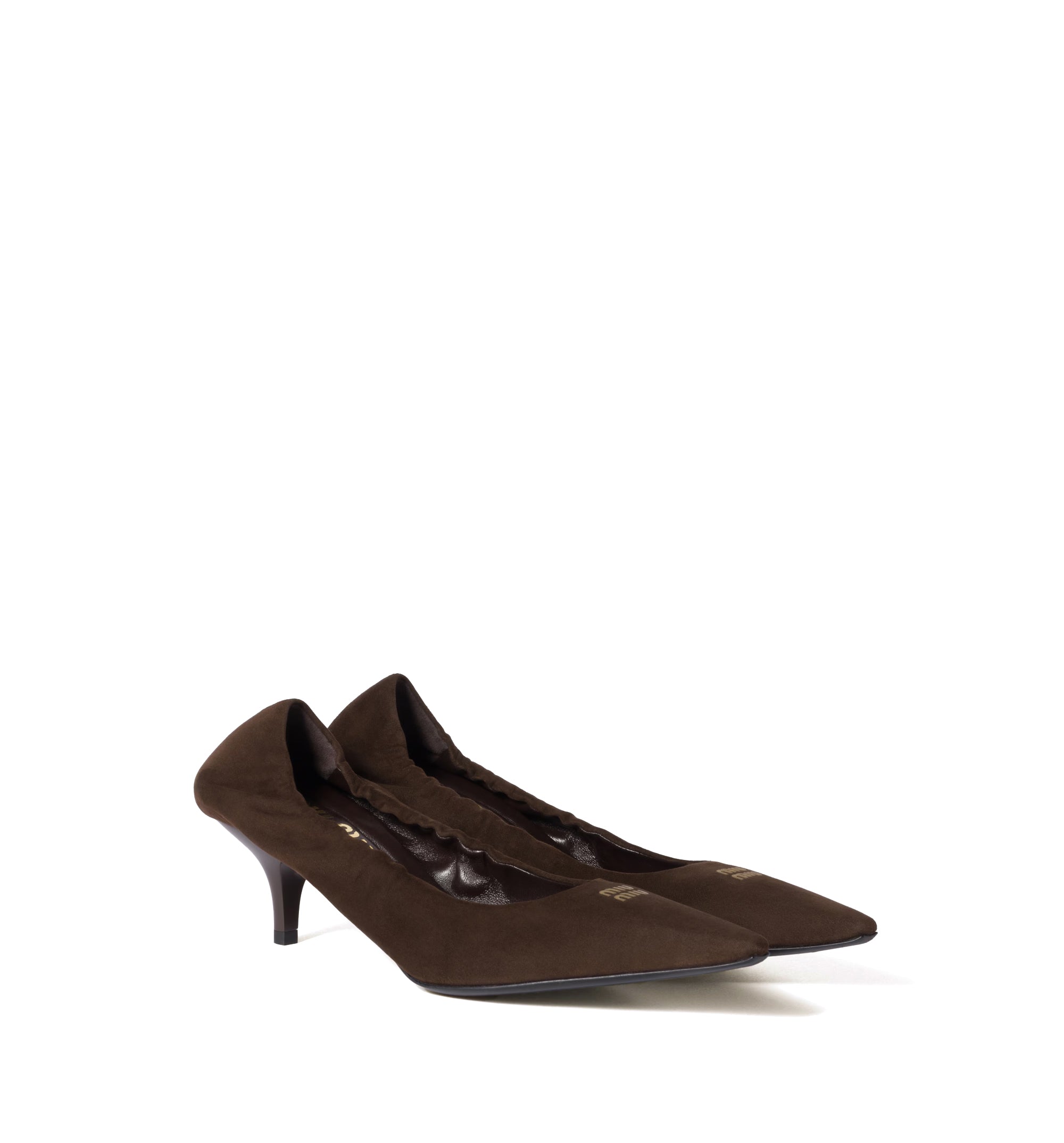 Ruches Suede Pumps