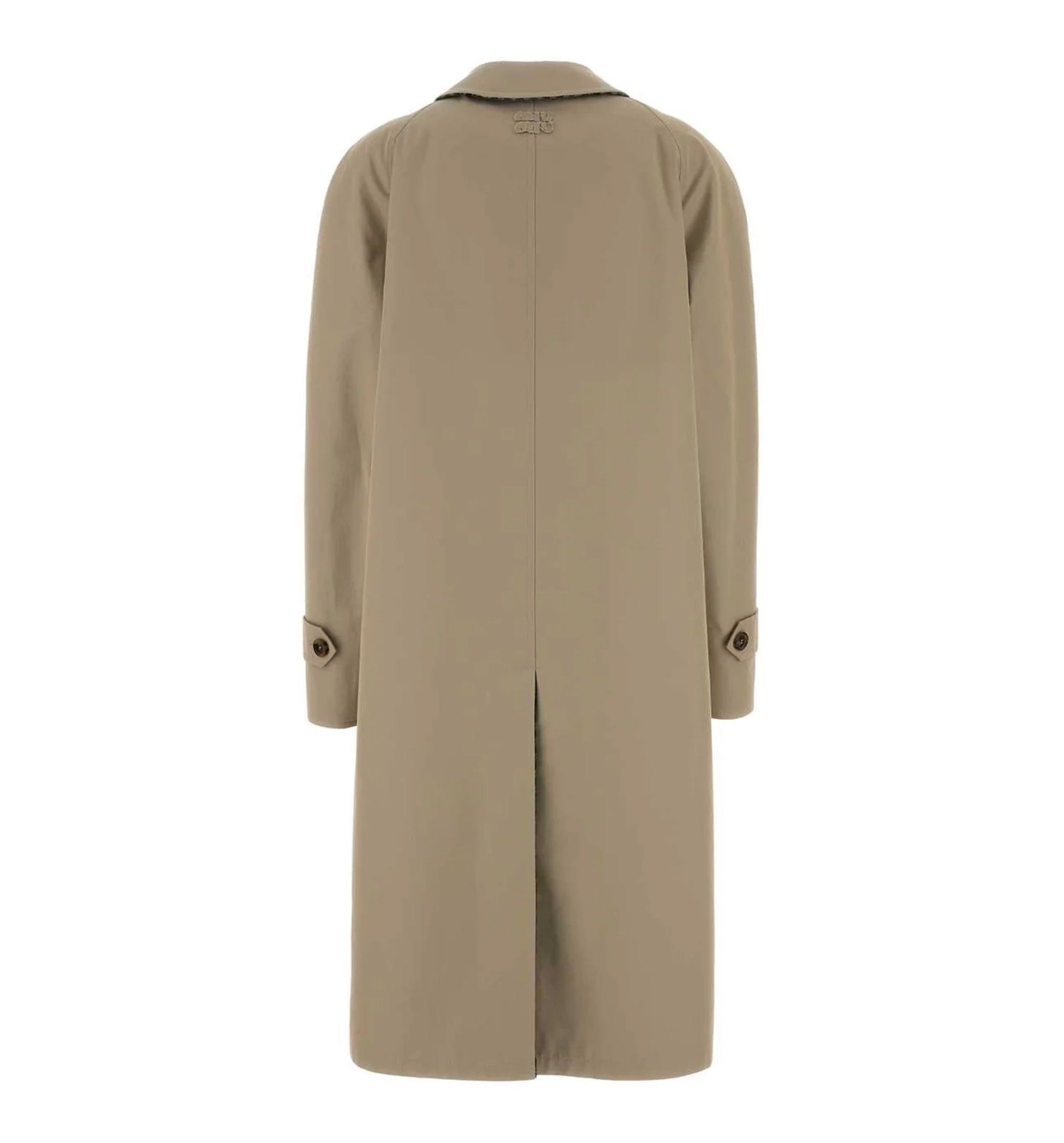 Reversible Twill And Check Trench Coat