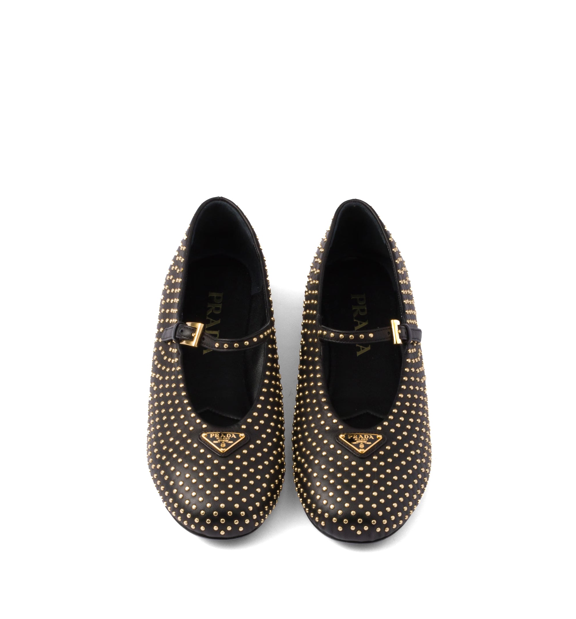 Nappa Leather Ballerinas with Studs