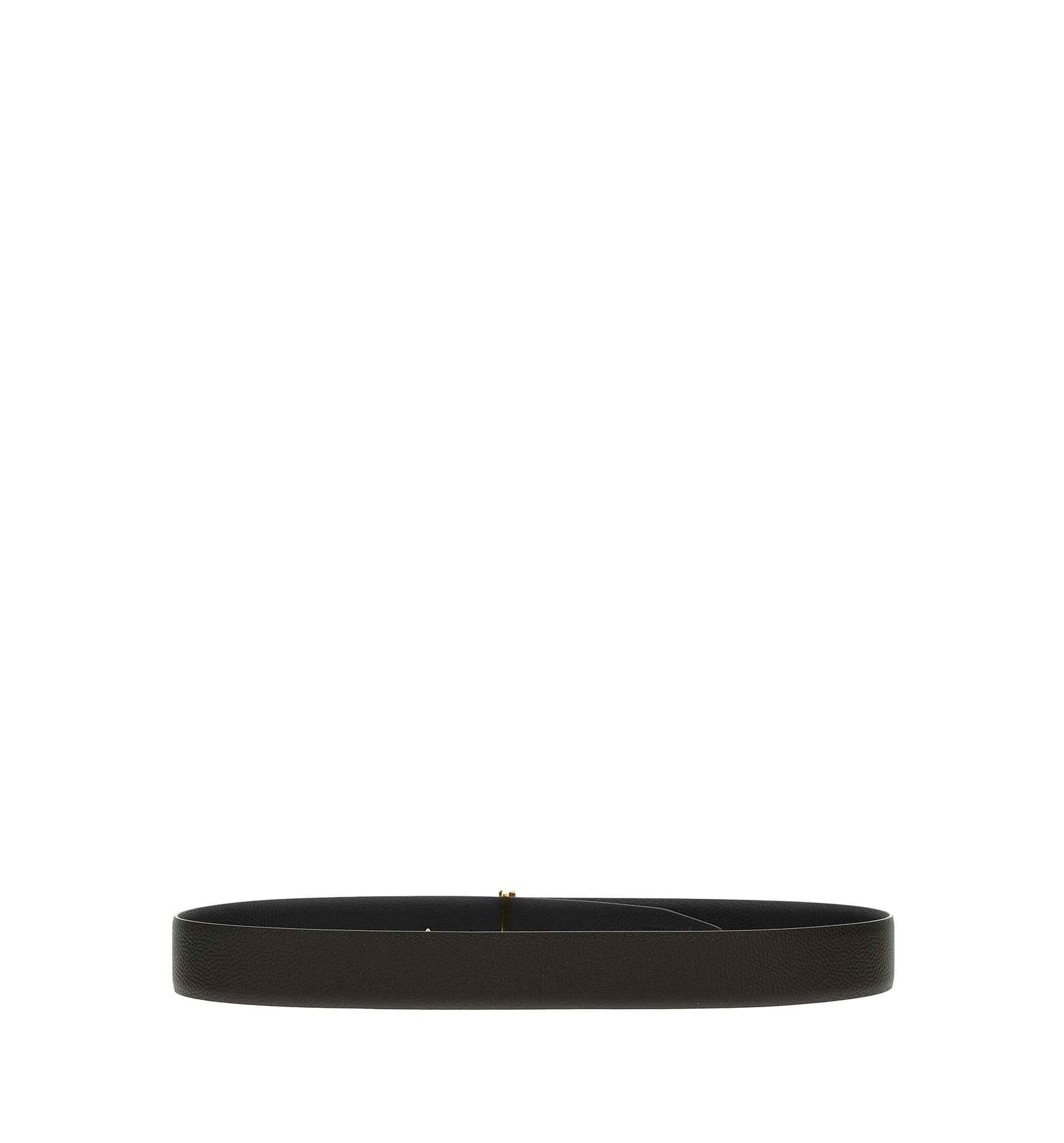 Grain Leather T Icon Belt