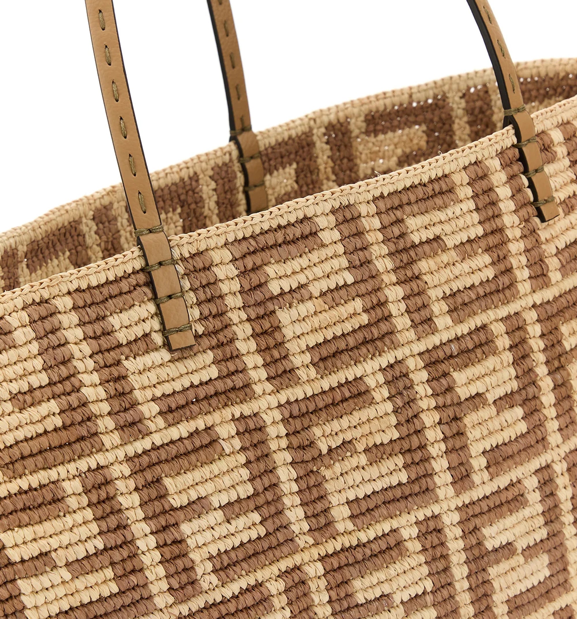 Roll Large Raffia Bag
