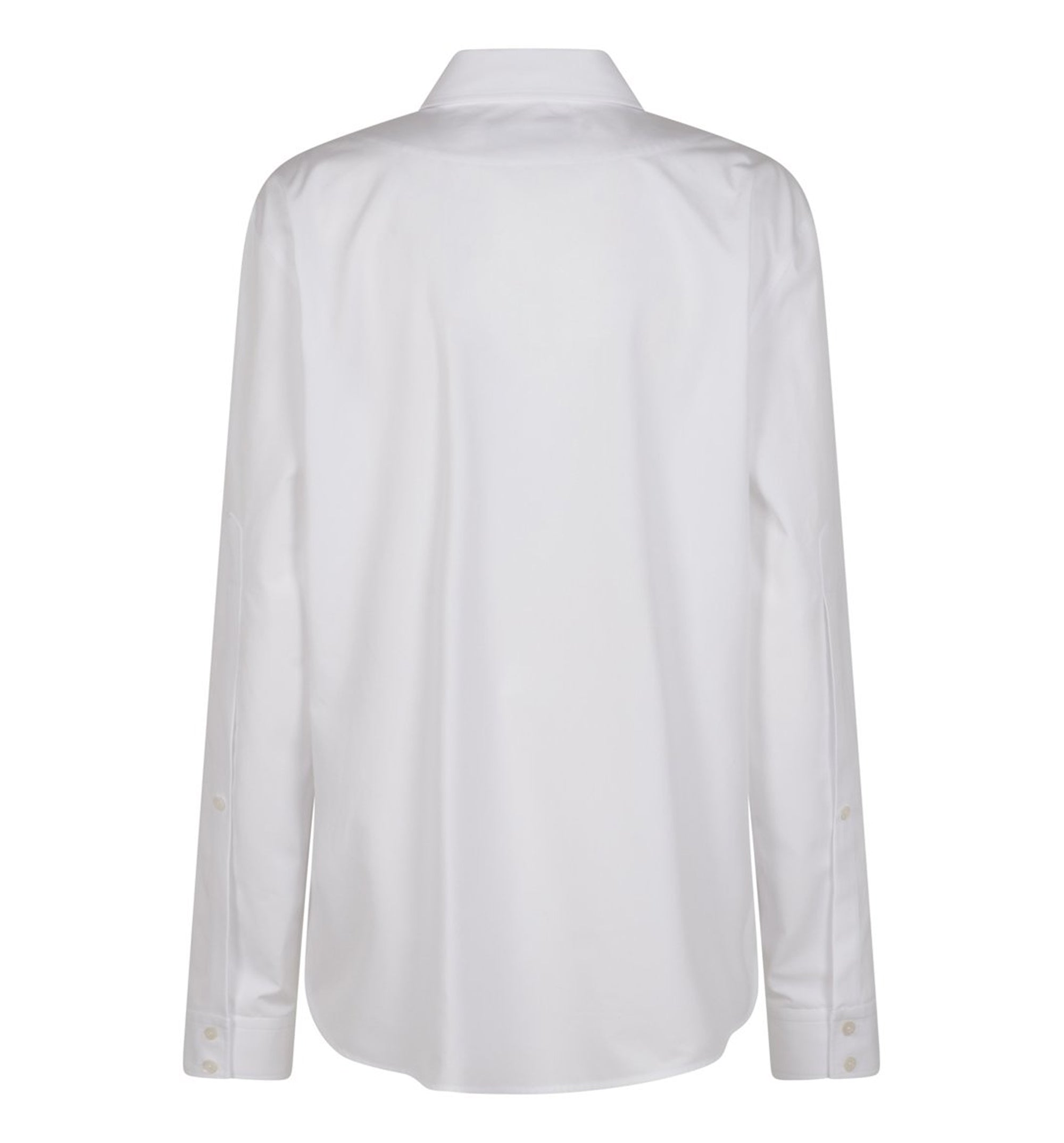 Cotton Poplin Shirt with Horsebit