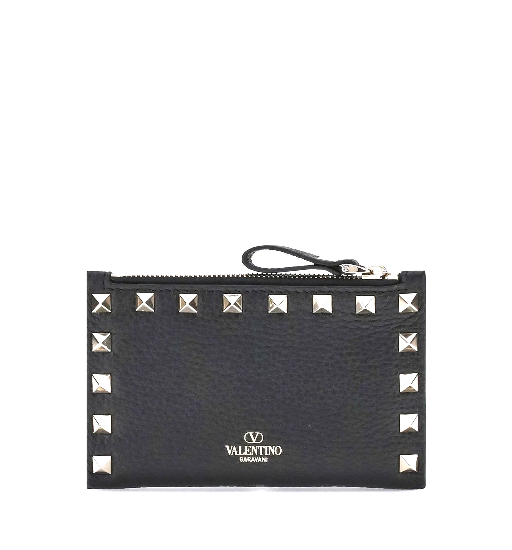 Rockstud Zip-Up Card Holder