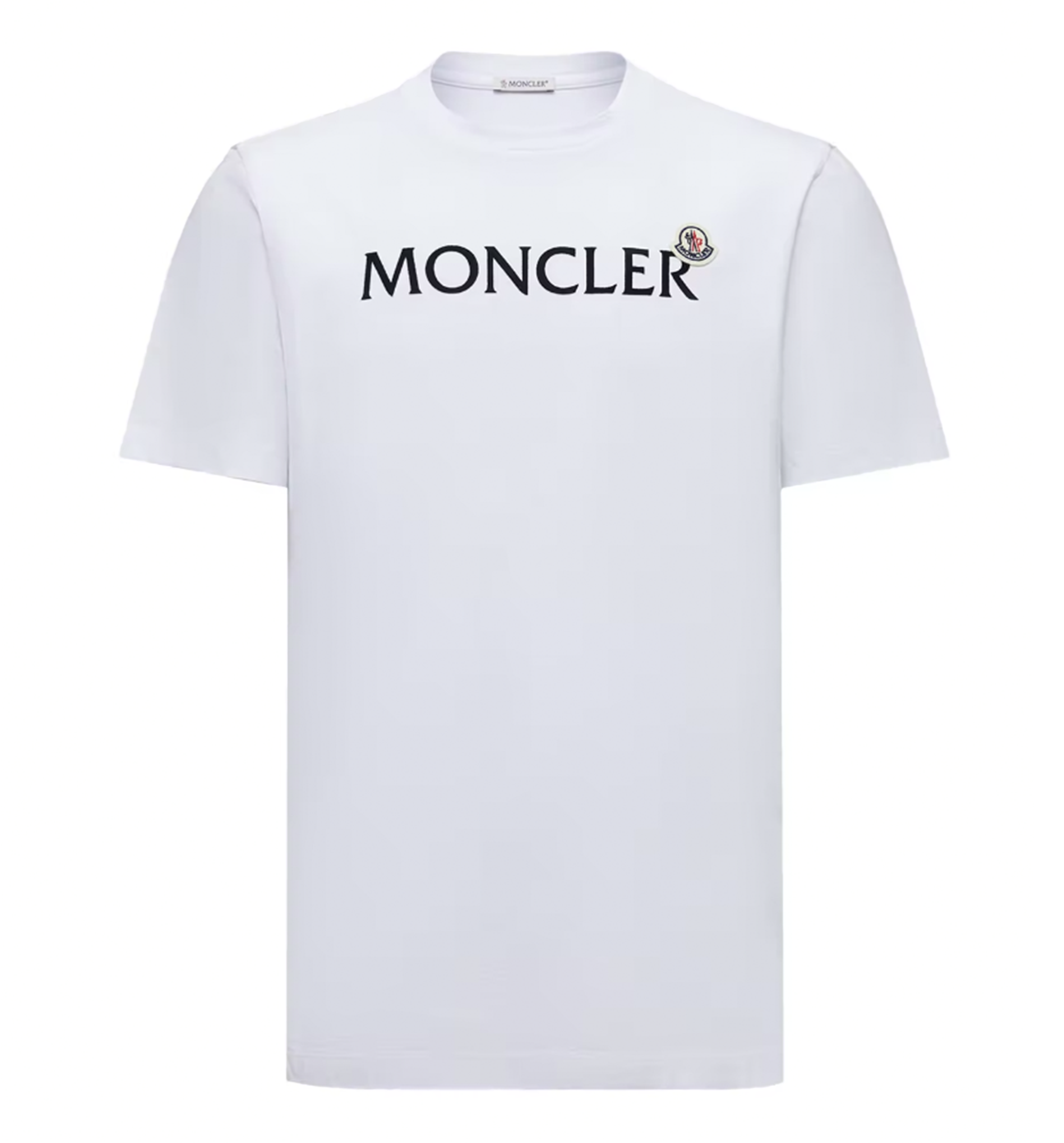 Flocked Logo Cotton T-Shirt