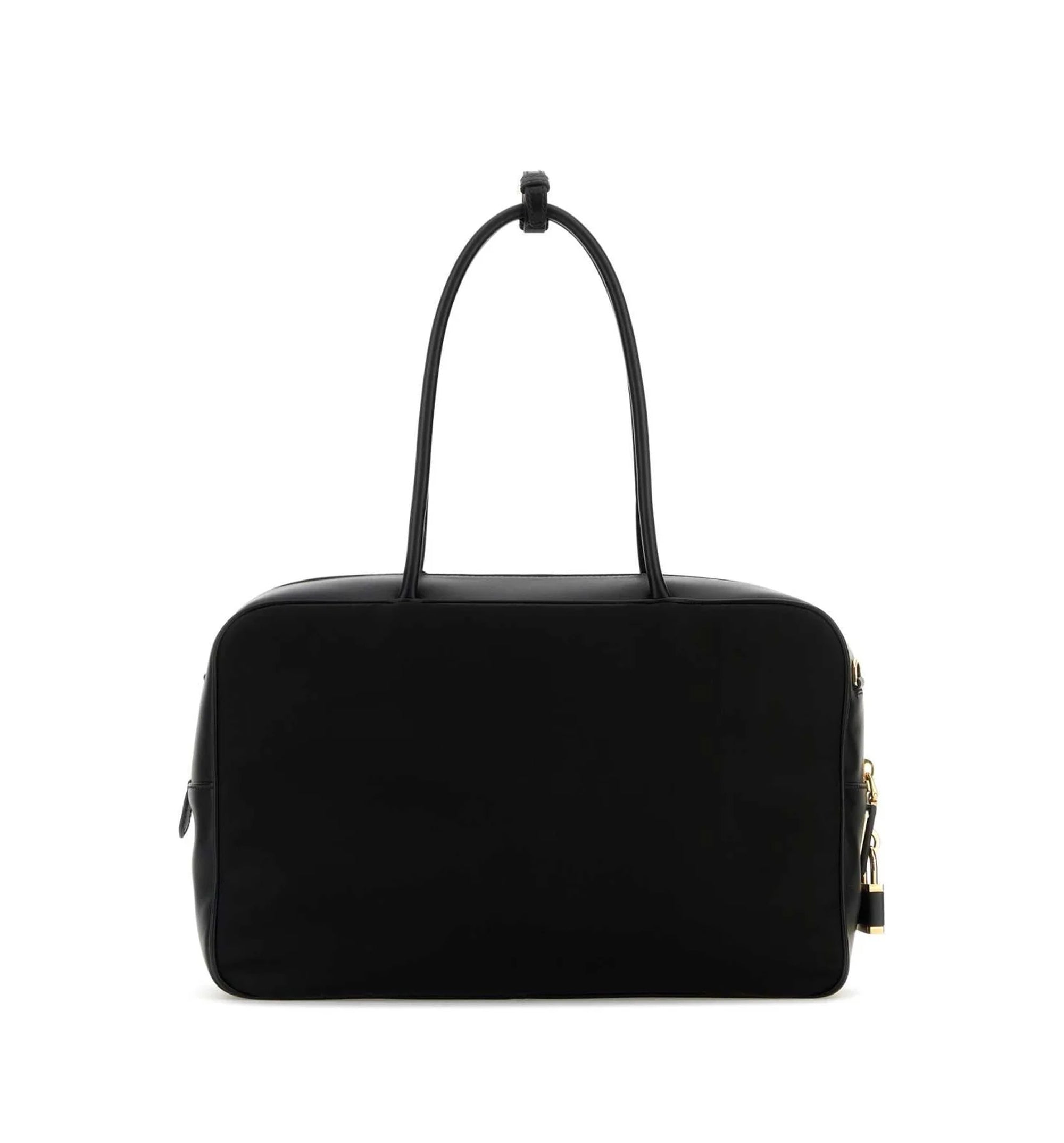Prada Triangle-Logo Zipped Shoulder Bag