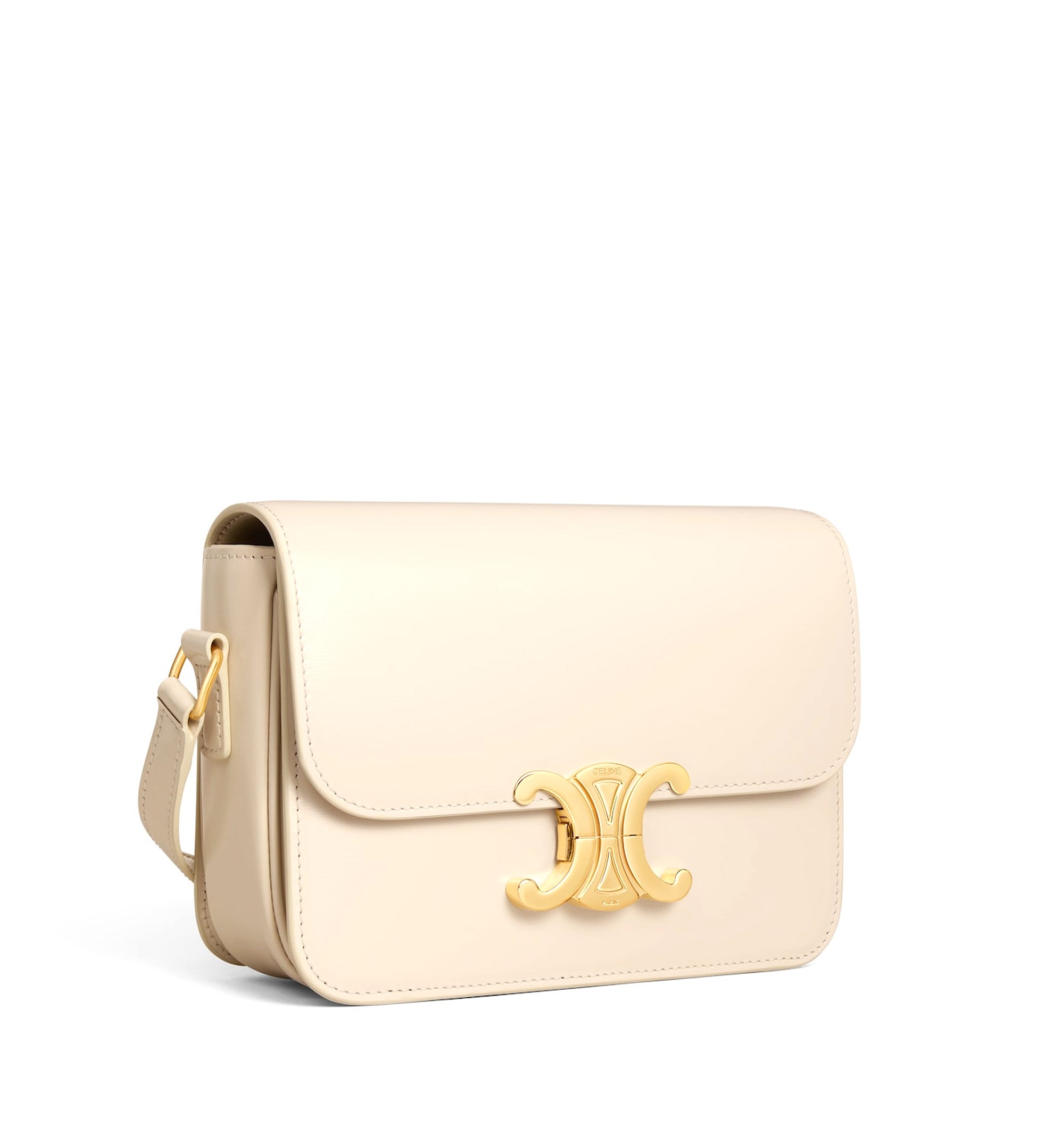 Teen Triomphe Bag In Shiny Calfskin