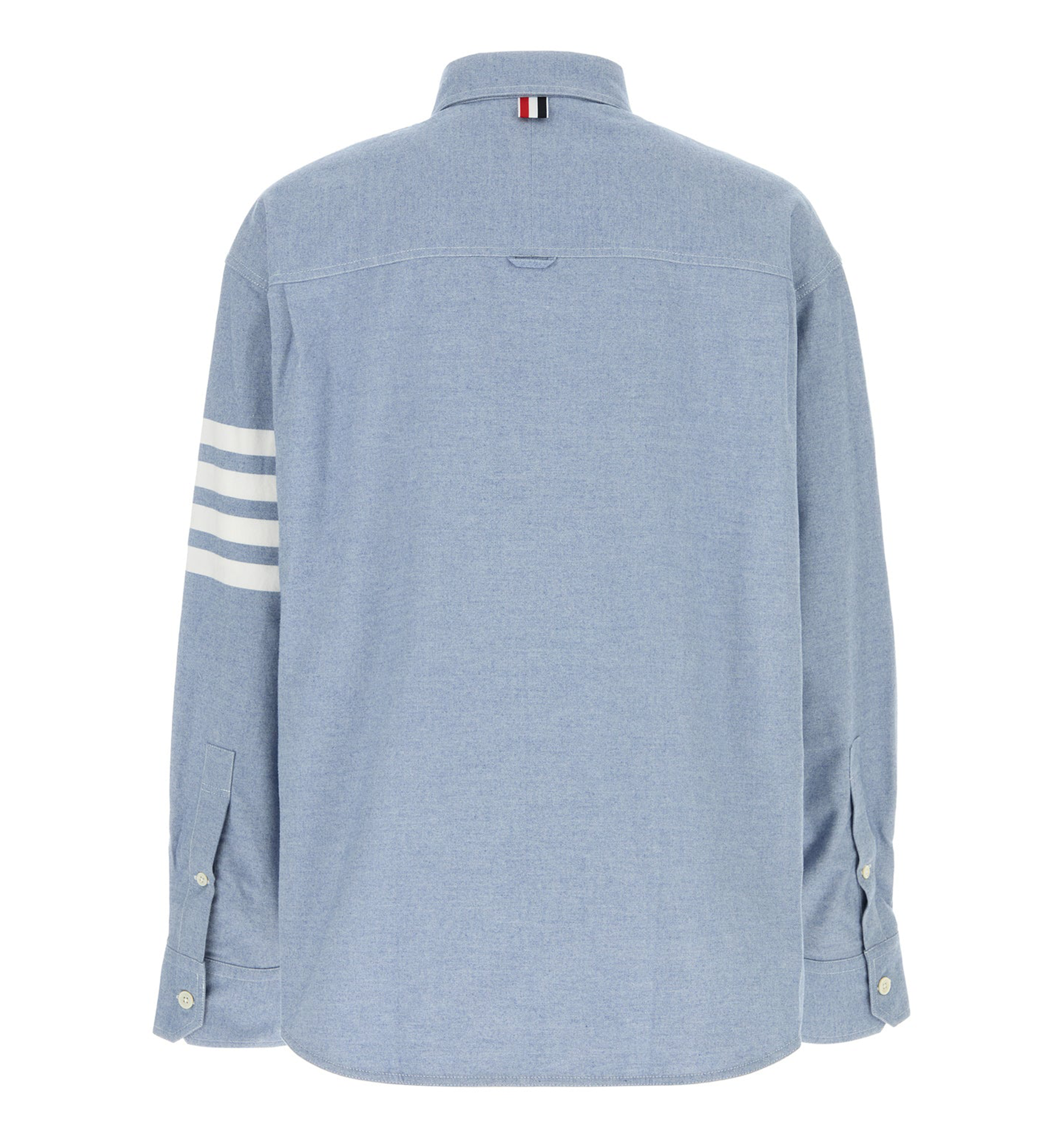 Woven Flannel 4-Bar Oversized Shirt