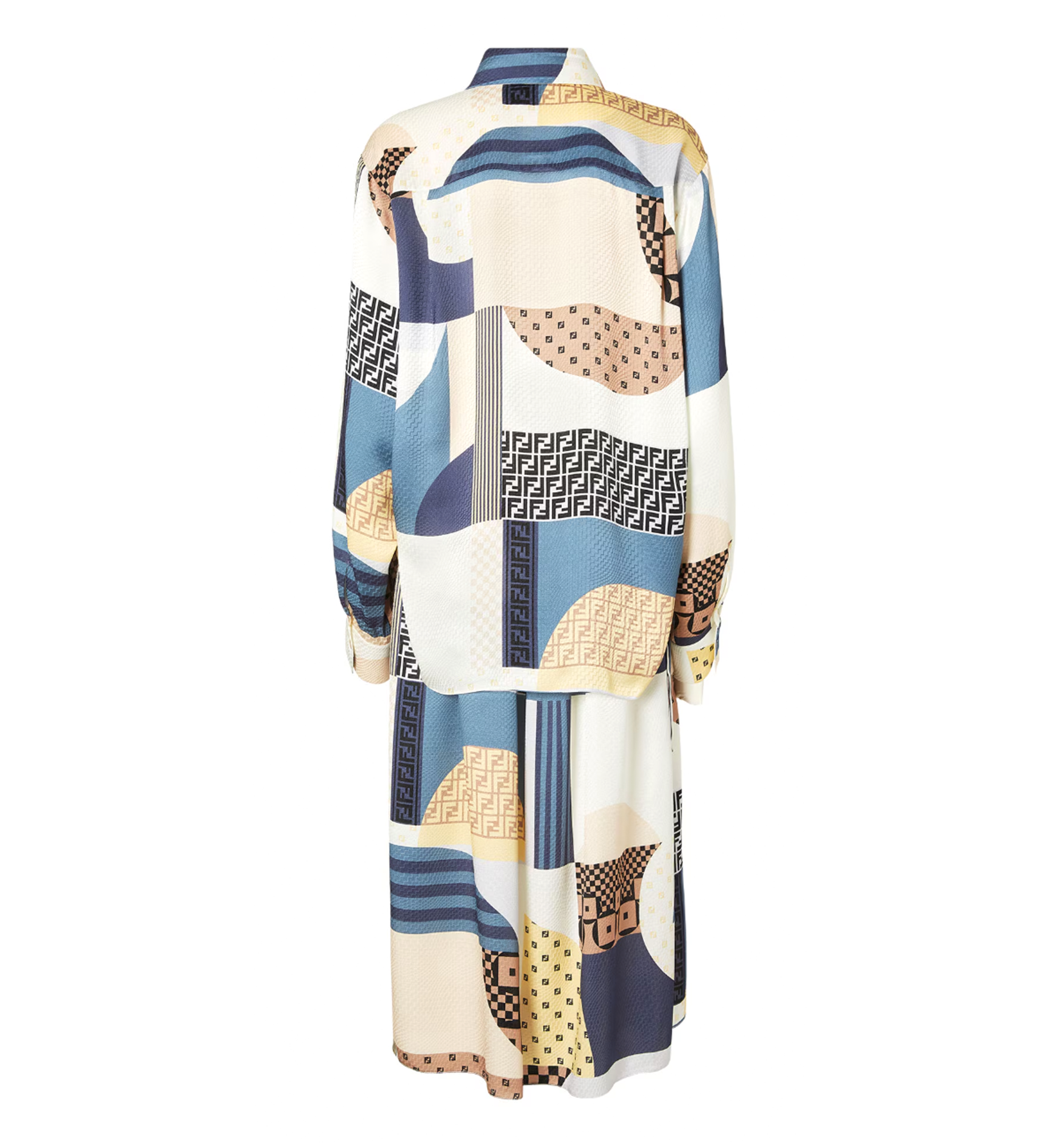 Silk Patchwork Dress