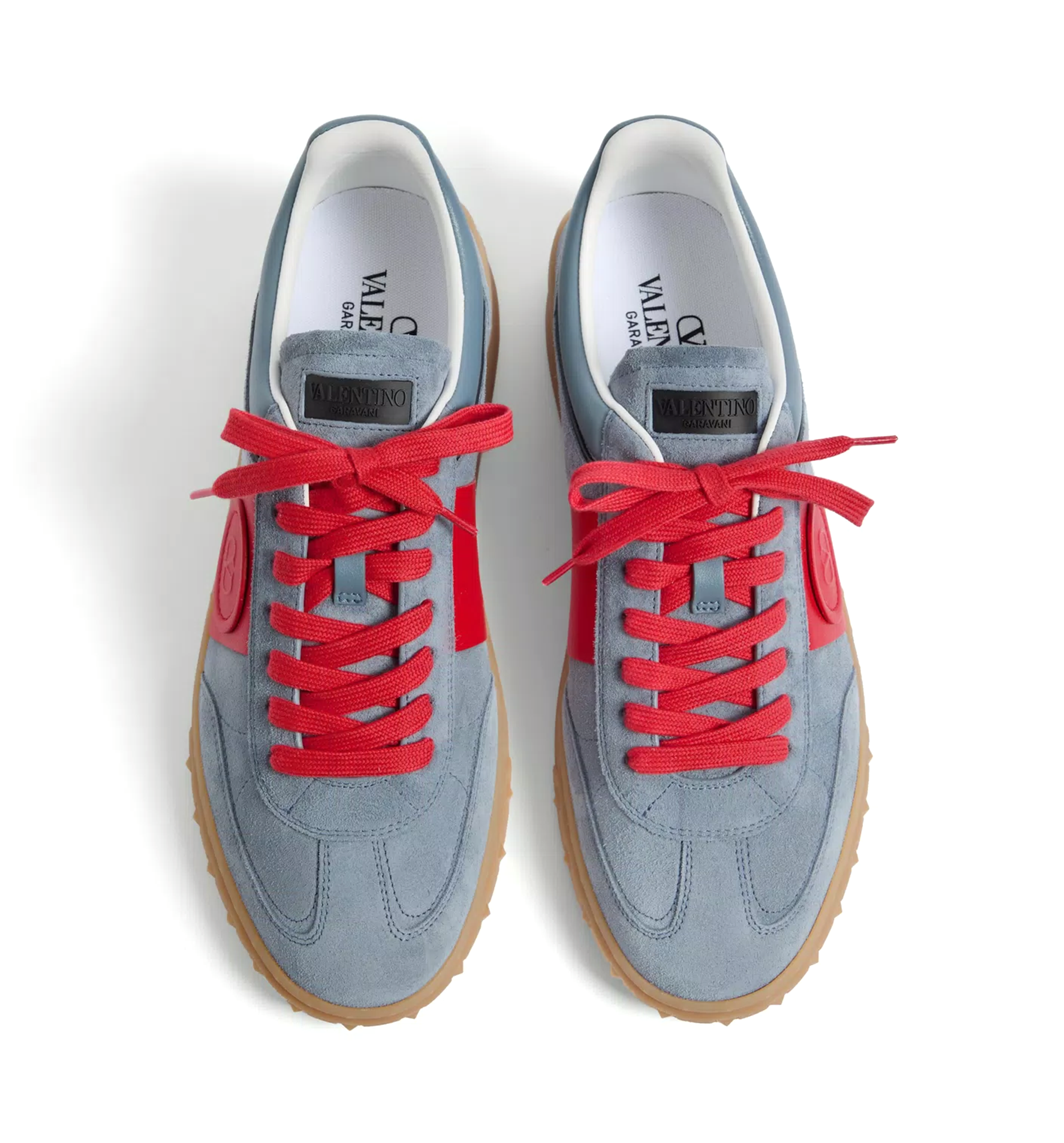 Upvillage Low Top Sneaker in Split Leather and Calfskin Nappa Leather