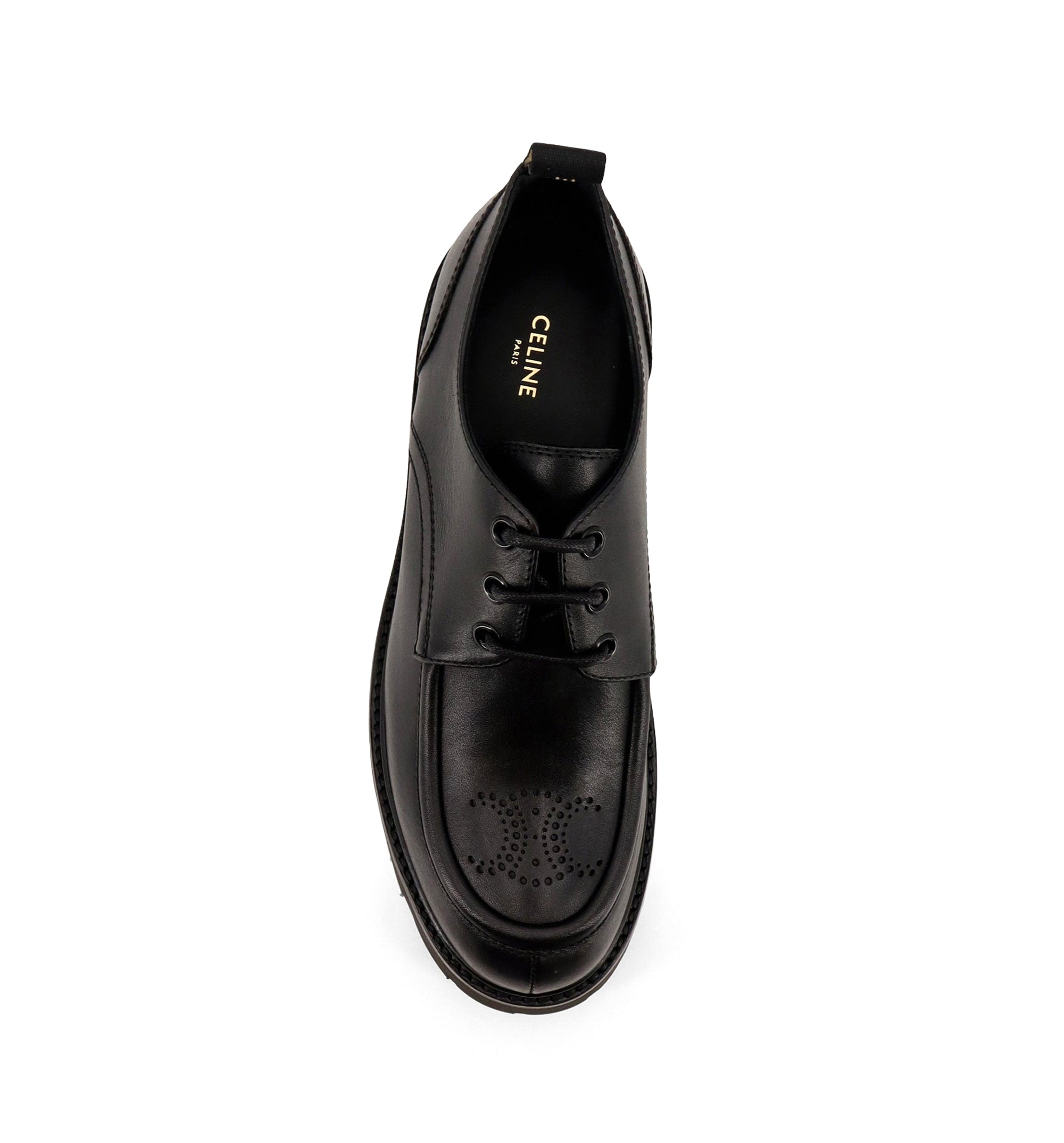 Triomphe Derbies Leather Lace-Up Shoes