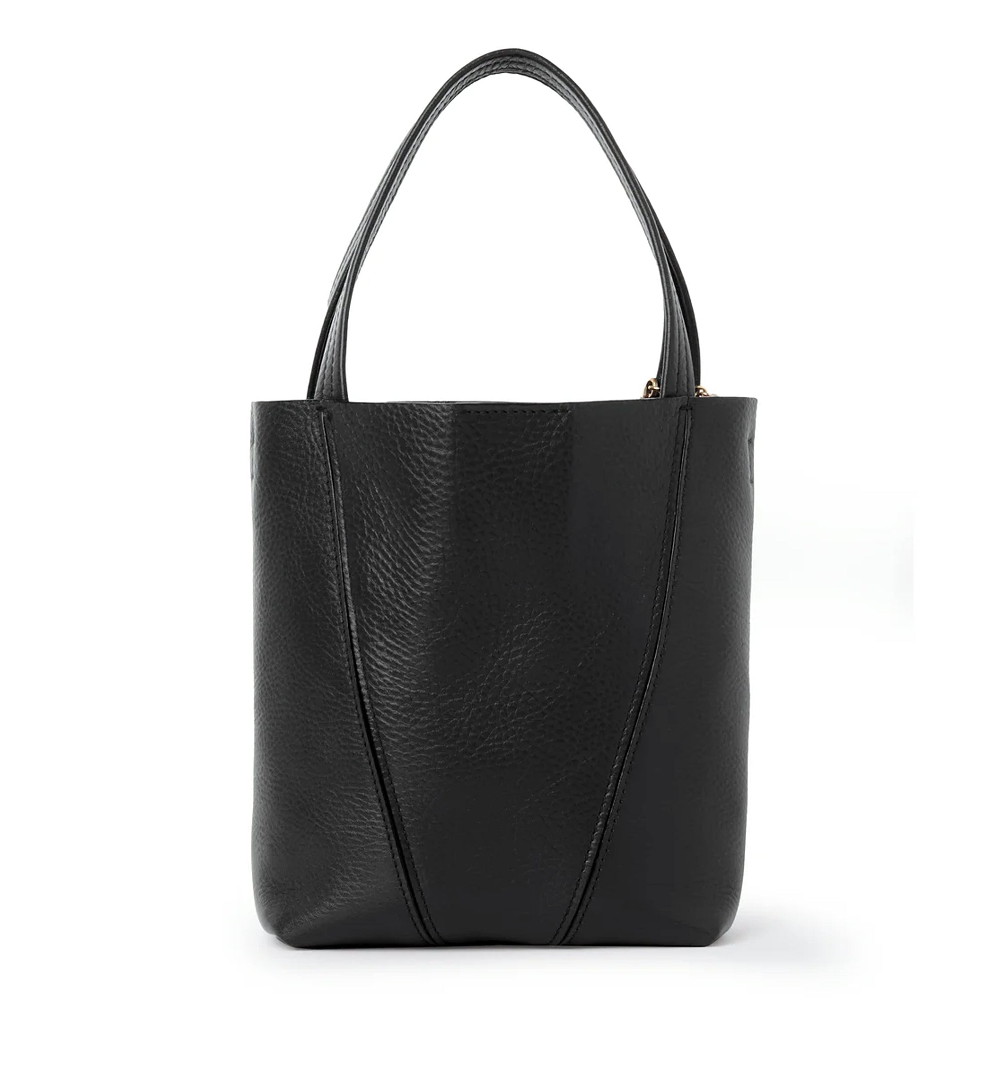 Small Chloé Spin Tote Bag In Grained Leather