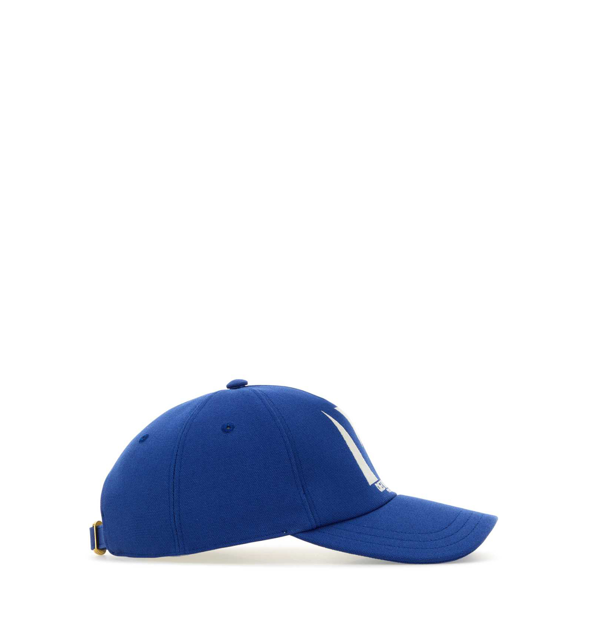 Chez Valentino Cotton Baseball Cap With Embroidery