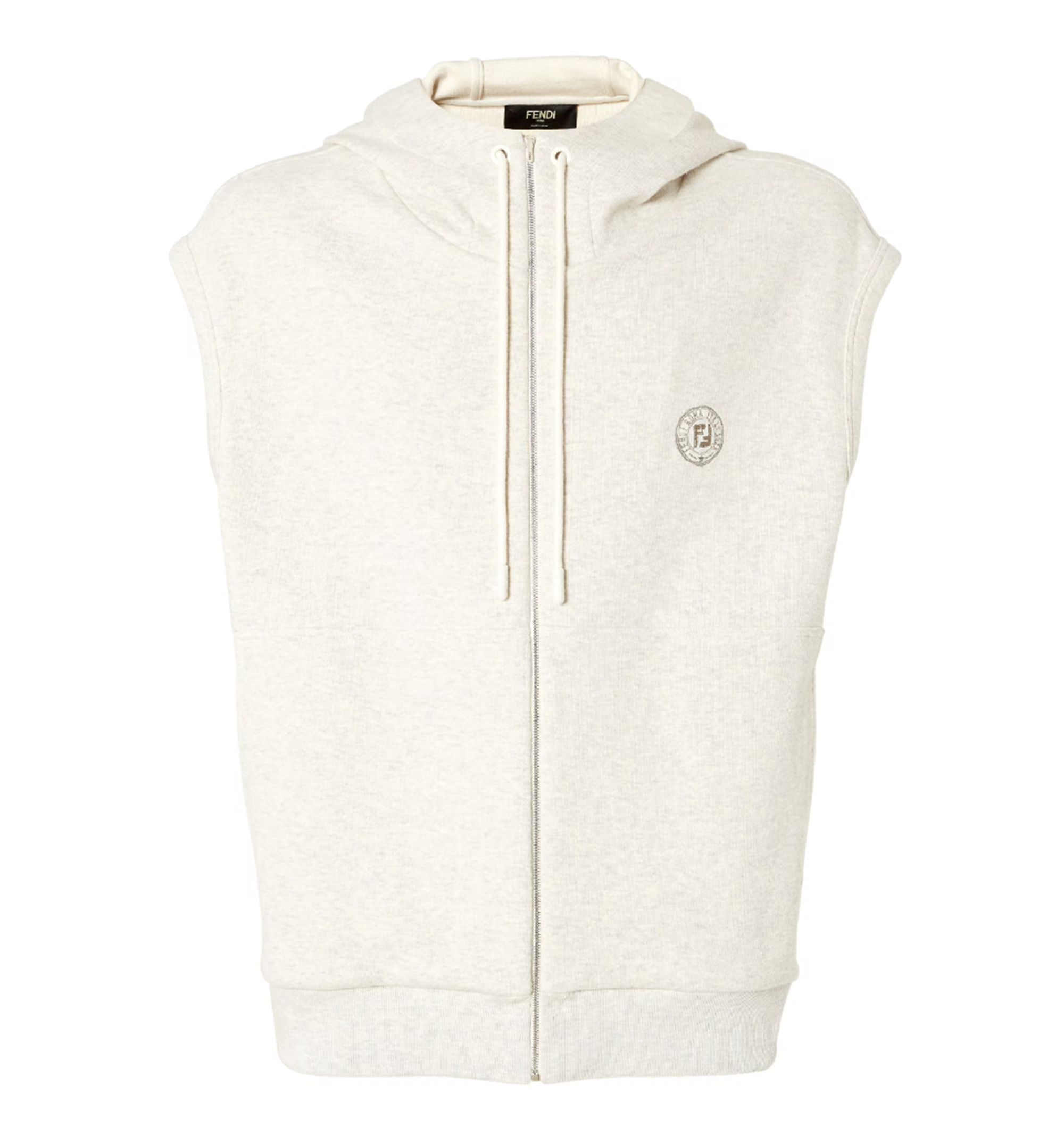 Sleevless Cotton Sweatshirt