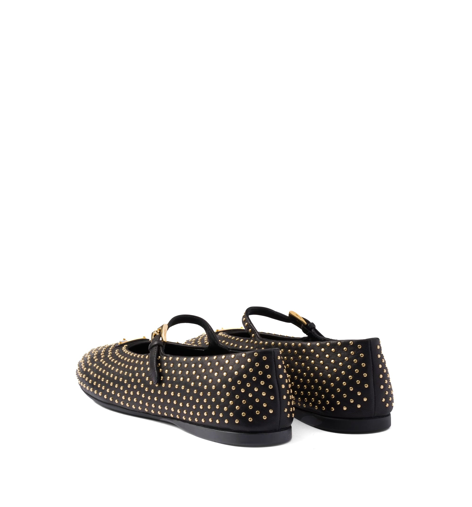 Nappa Leather Ballerinas with Studs