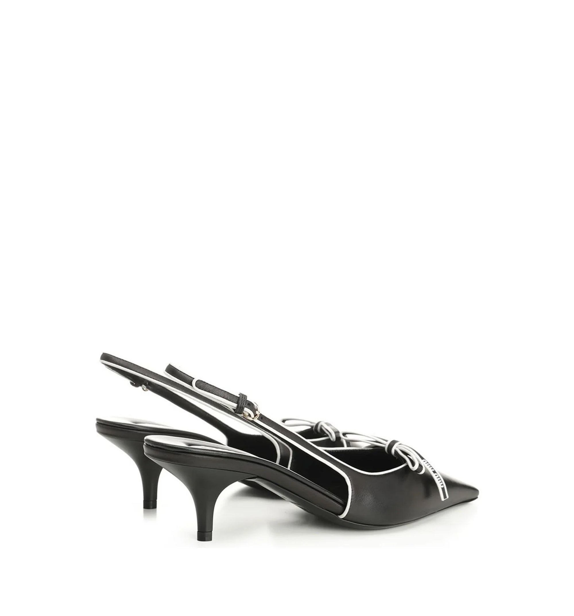 Nappa Leather Slingback Pumps