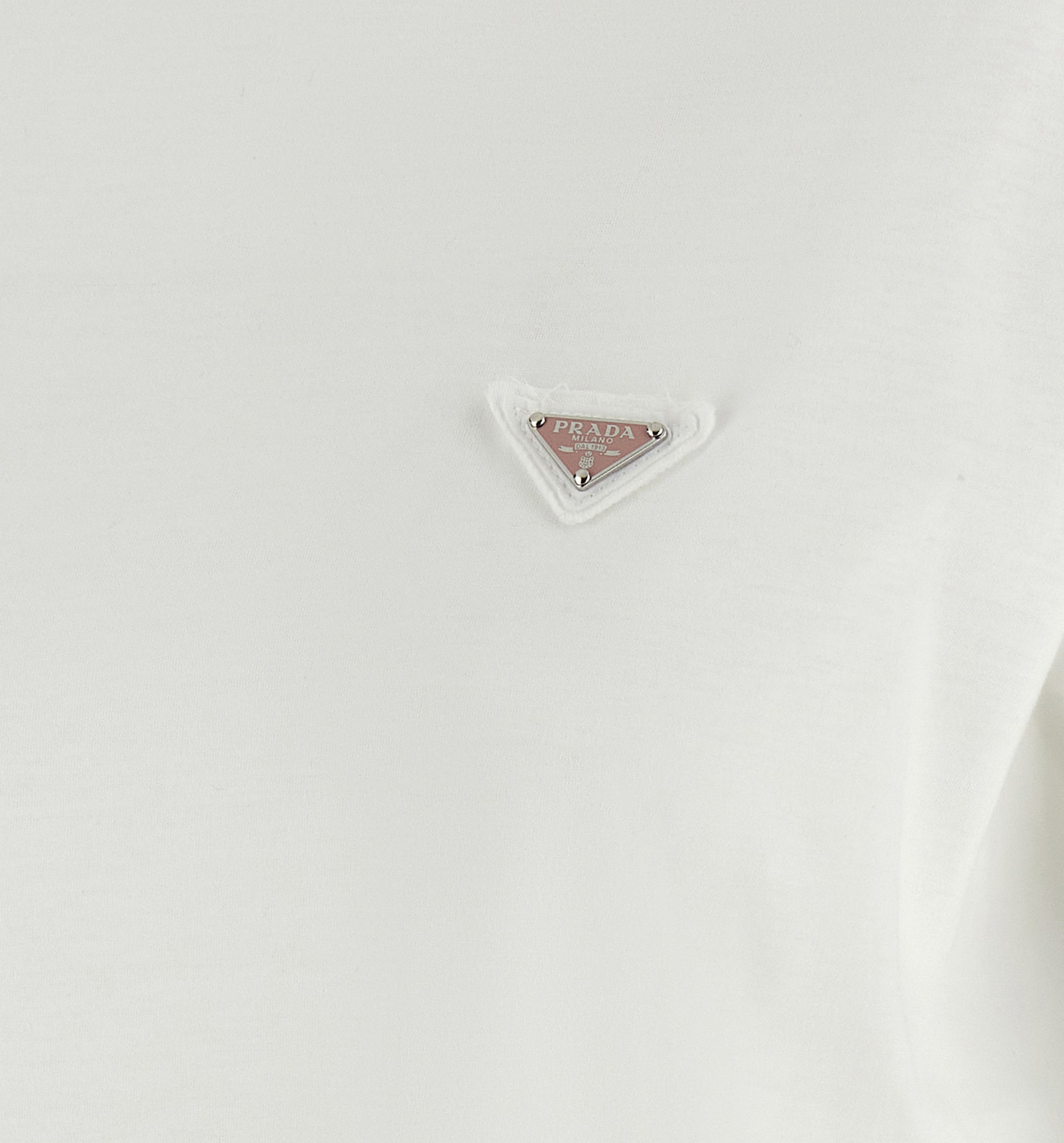 Used-Effect Cotton T-shirt with Logo