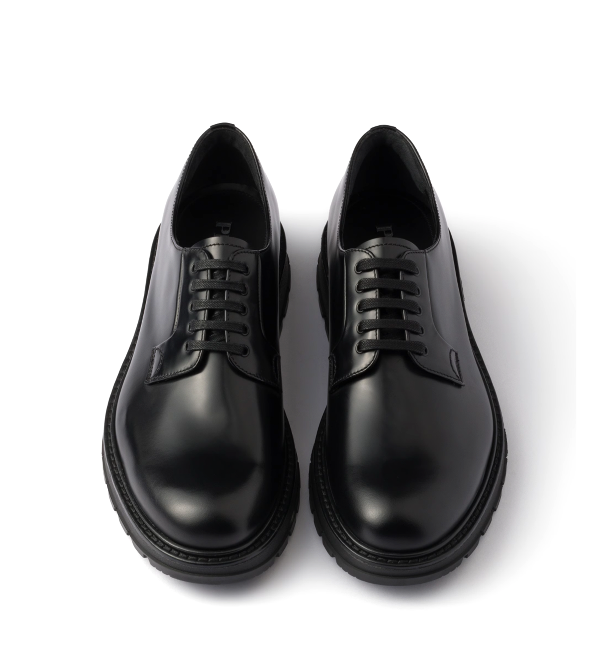Brushed Leather Lace-up Shoes