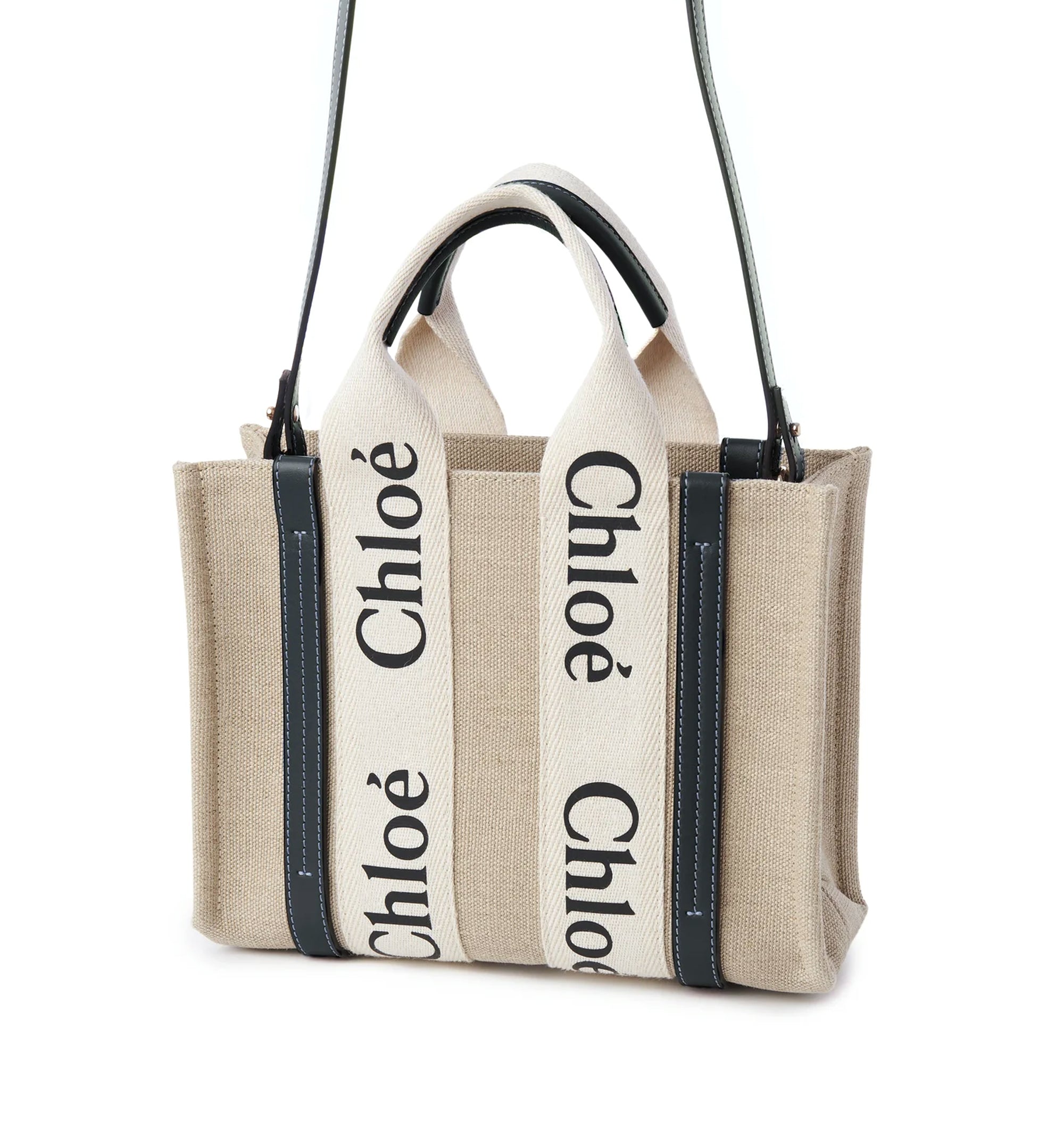 Small Woody Tote Bag In Linen