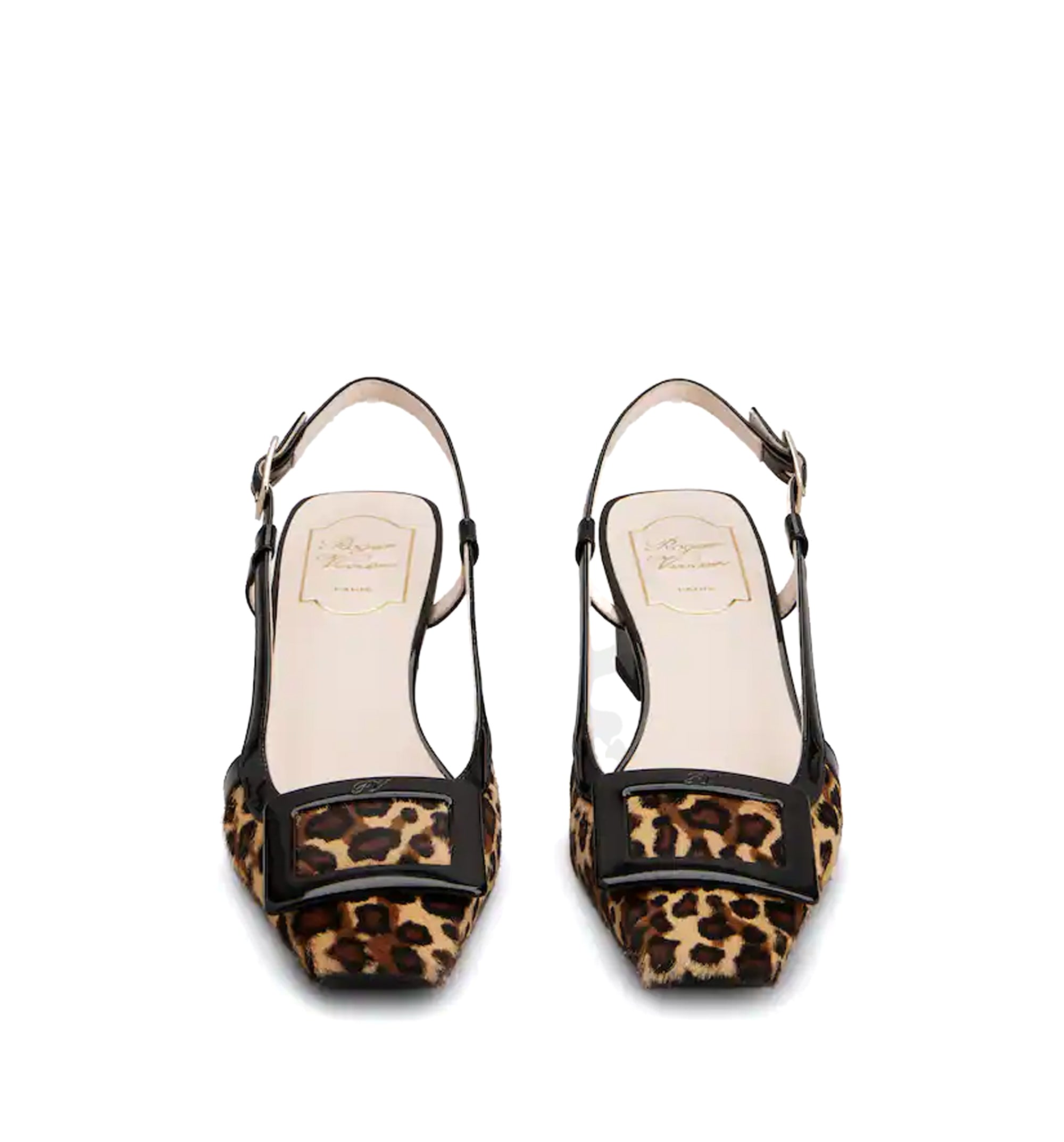 Belle Vivier Slingback Pumps in Leather