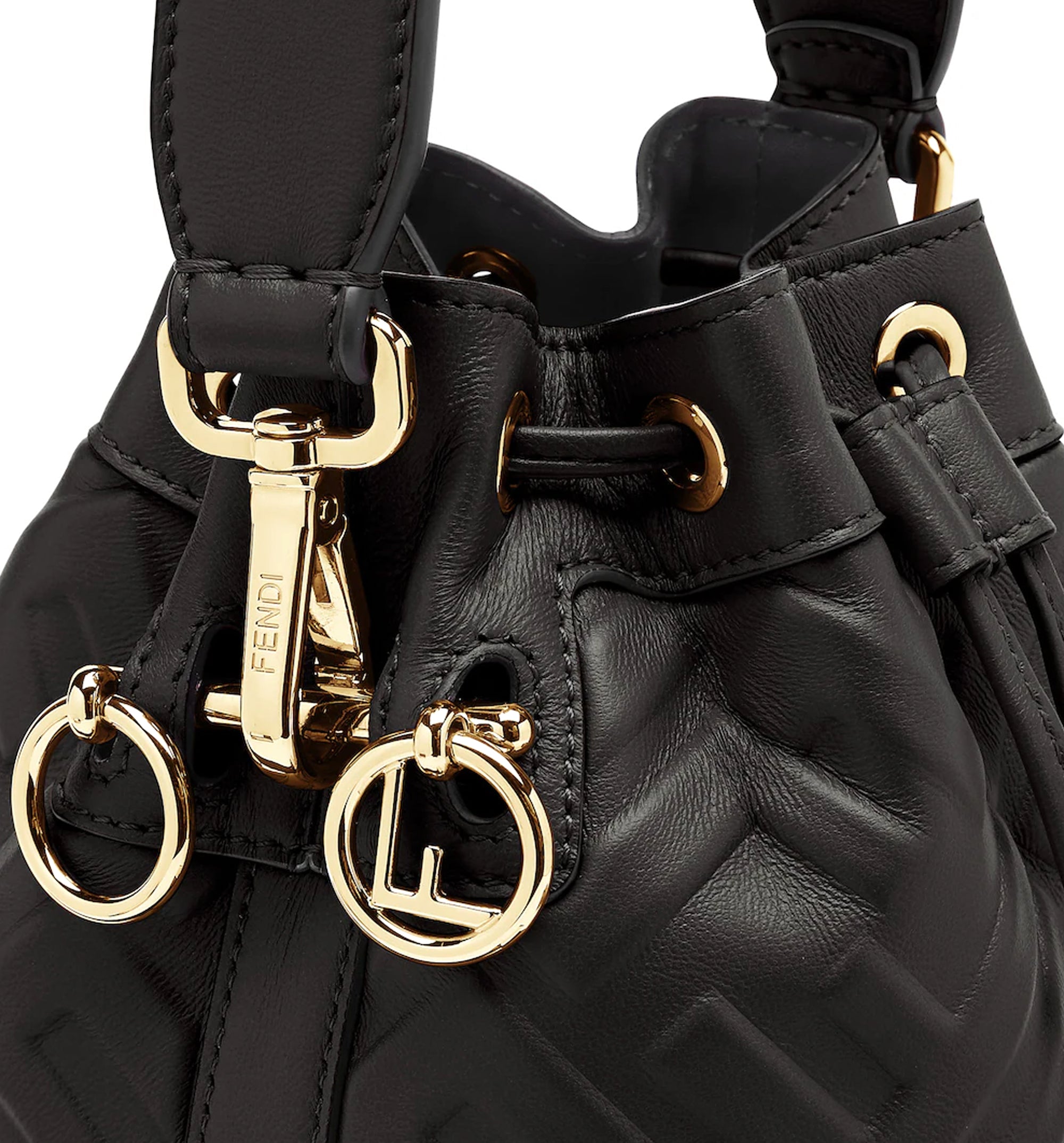 Mon Tresor Leather Bucket Bag