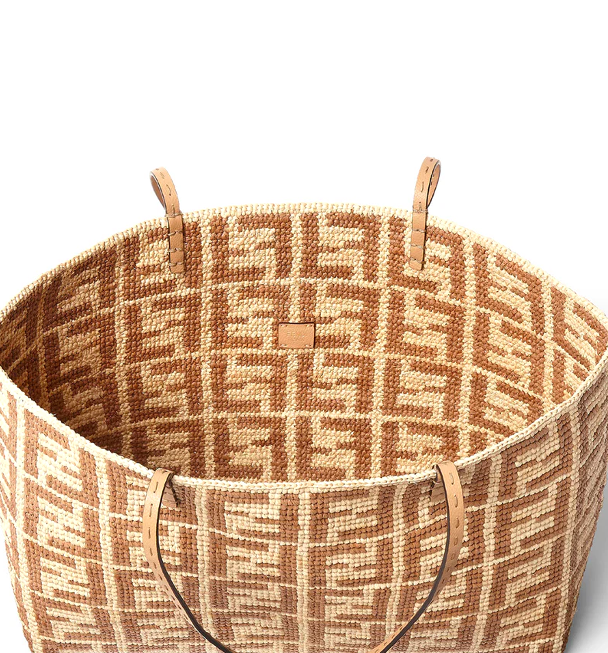 Roll Large Raffia Bag