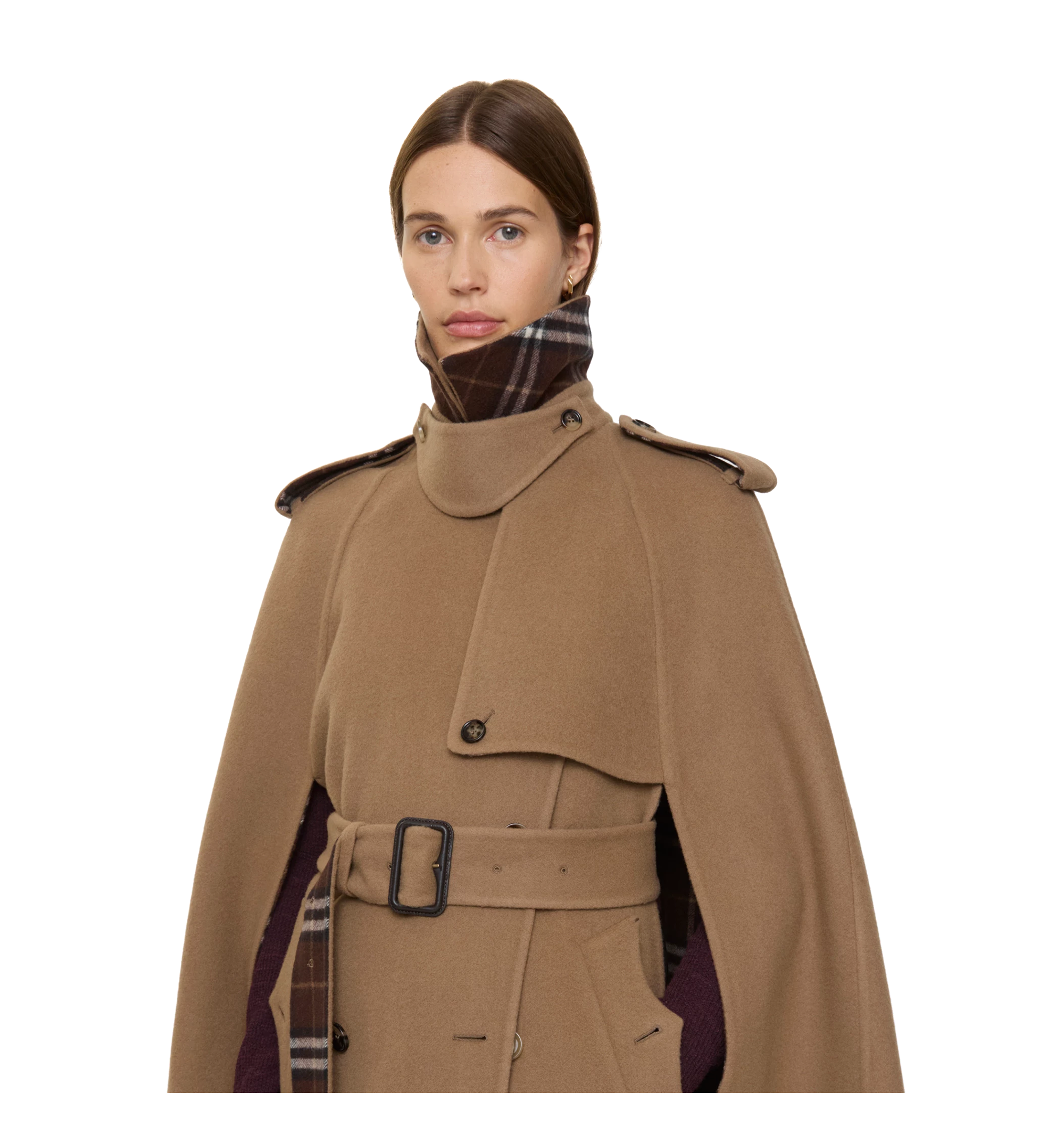 Wool Belmont Trench Cape