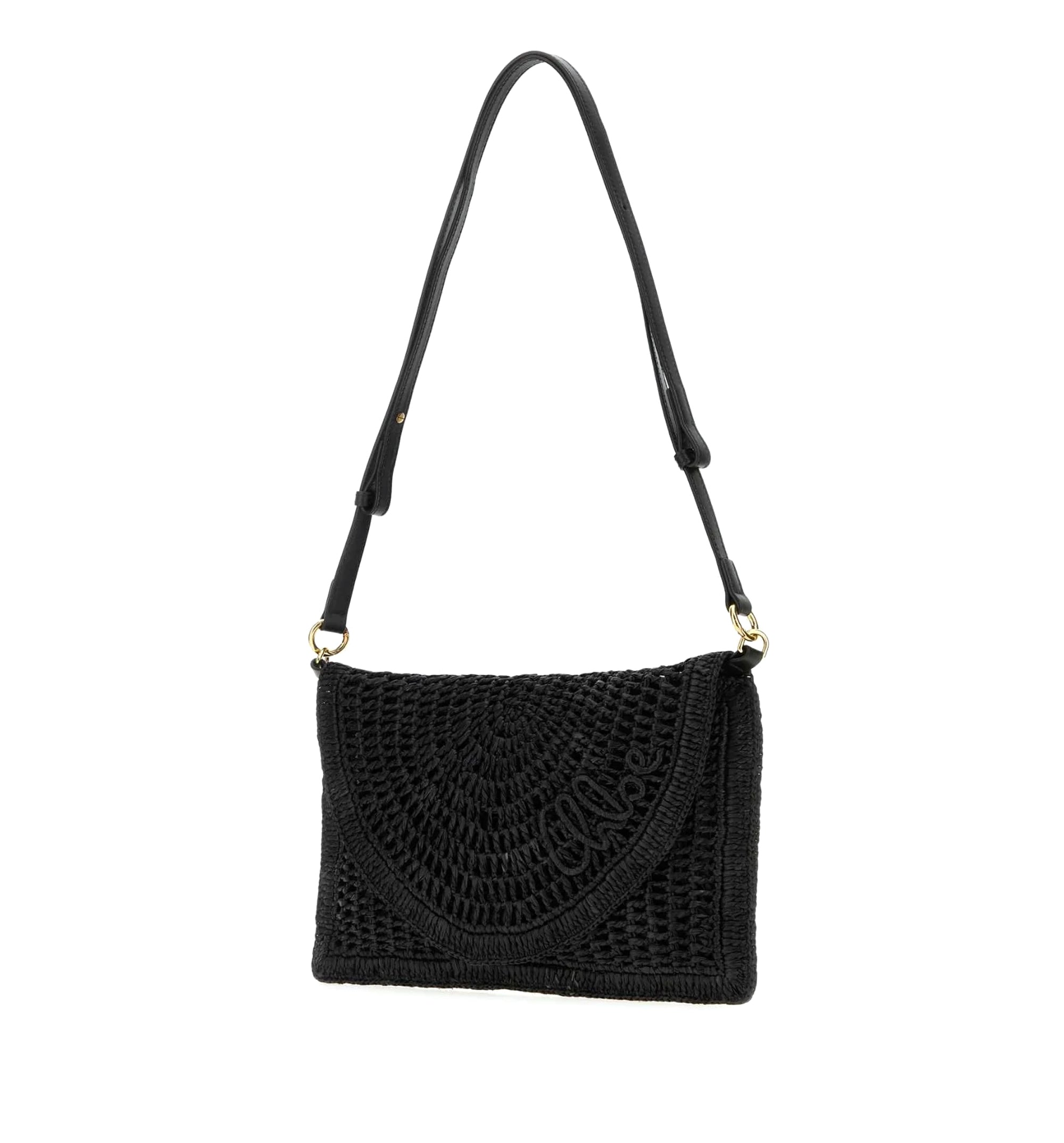 Summer Banana Flat Raffia Shoulder Bag