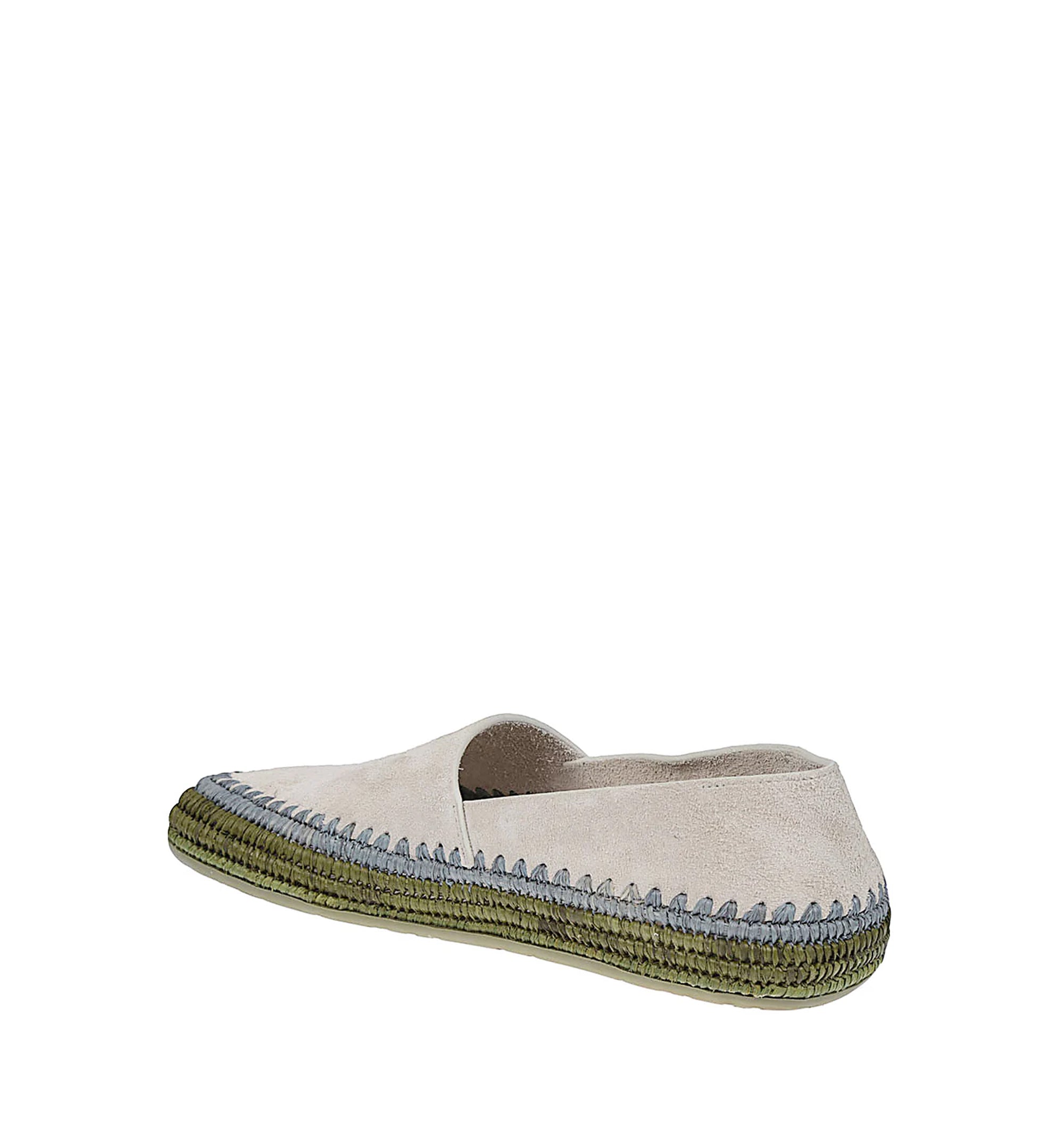 Rio Slipper In Suede And Raffia
