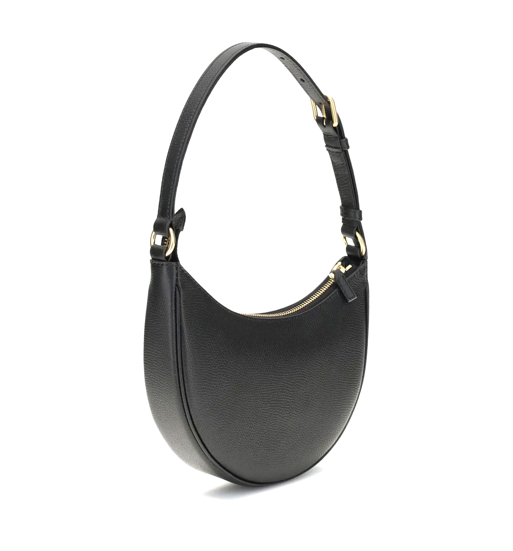 Vlogo Signature Mini Hobo Bag in Grainy Calfskin