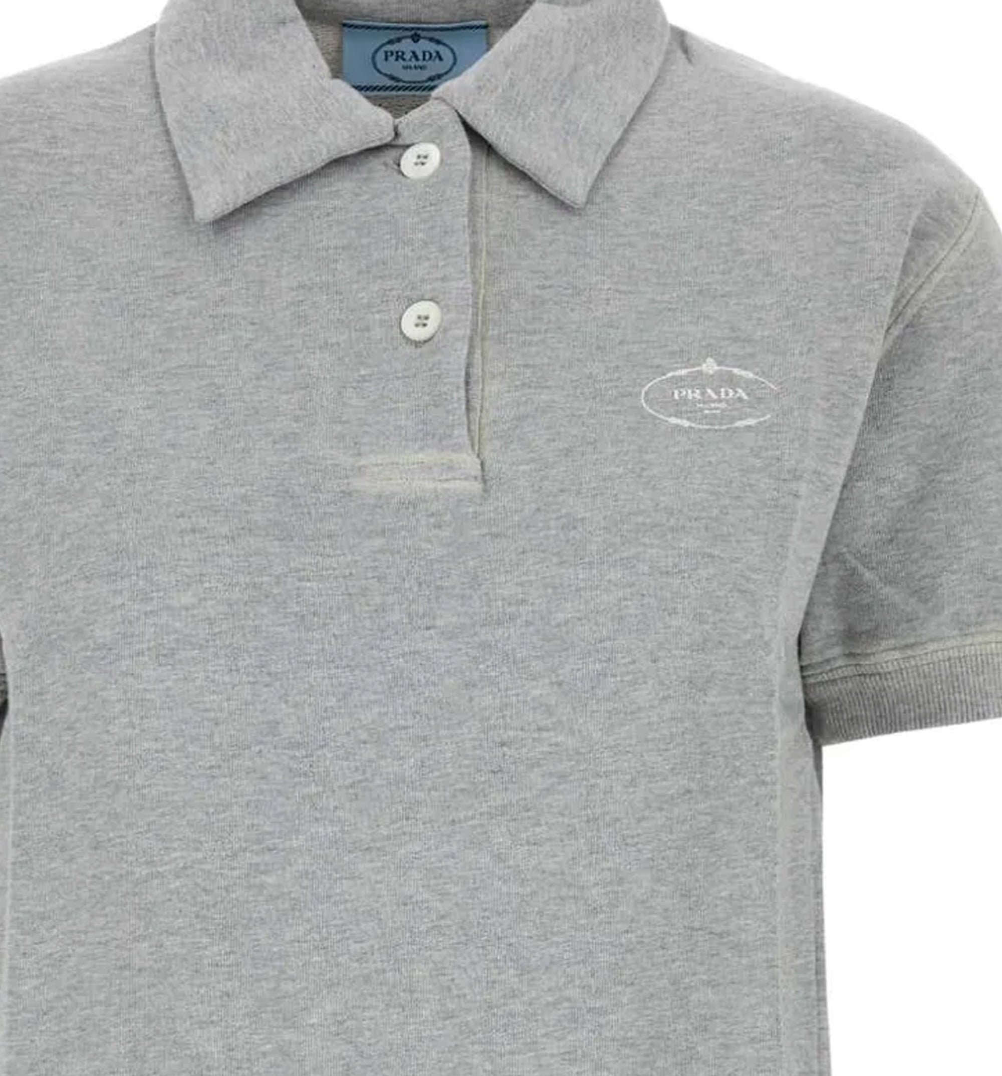 Prada Logo Detailed Short Sleeved Polo Shirt