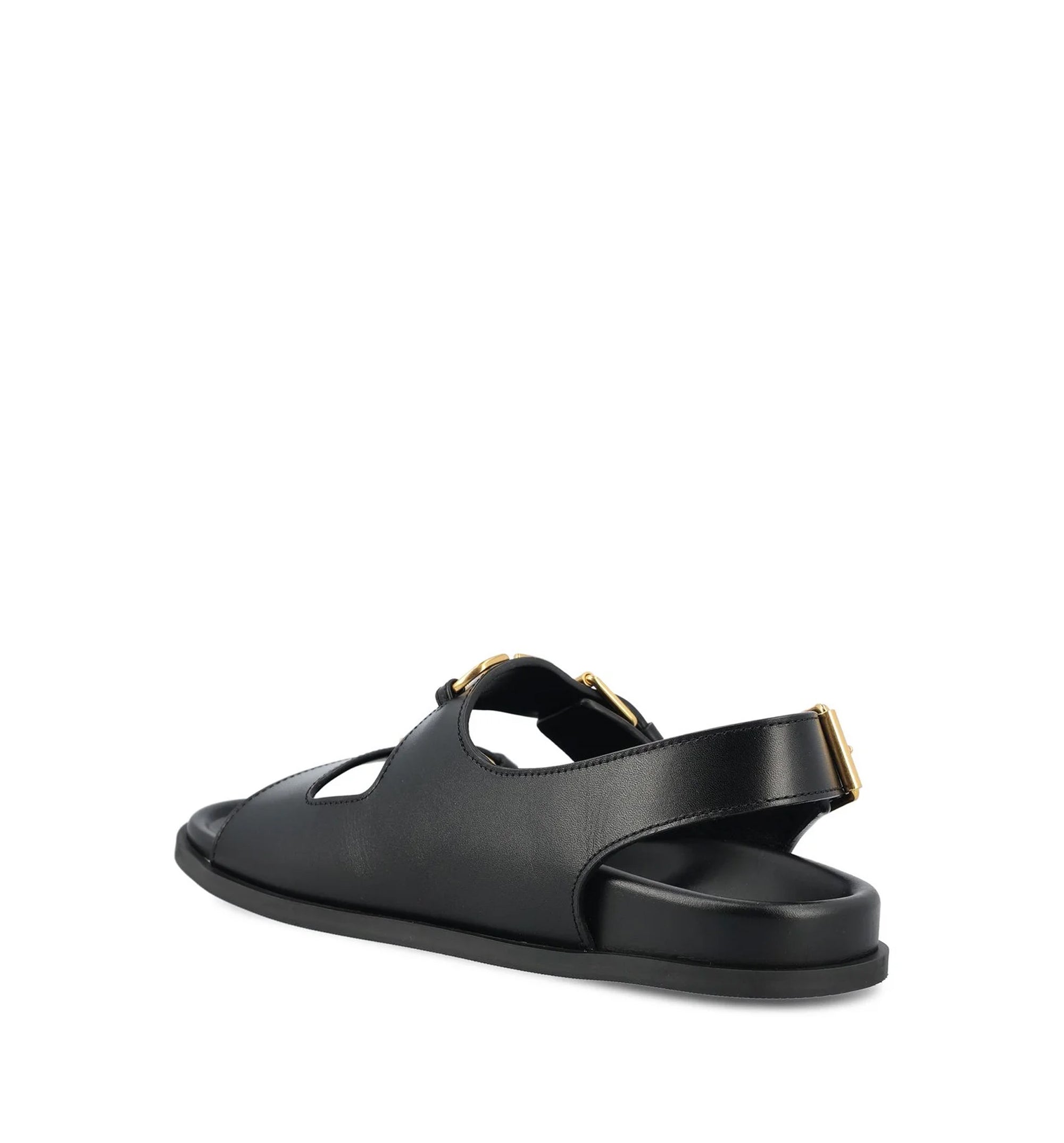 Valentino VLogo Signature Double Buckle-Strap Sandals