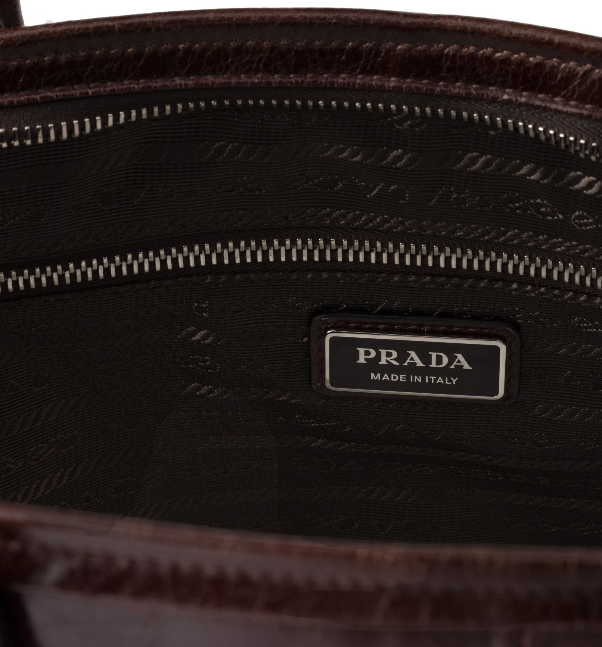 Prada Bonnie Leather Tote Bag